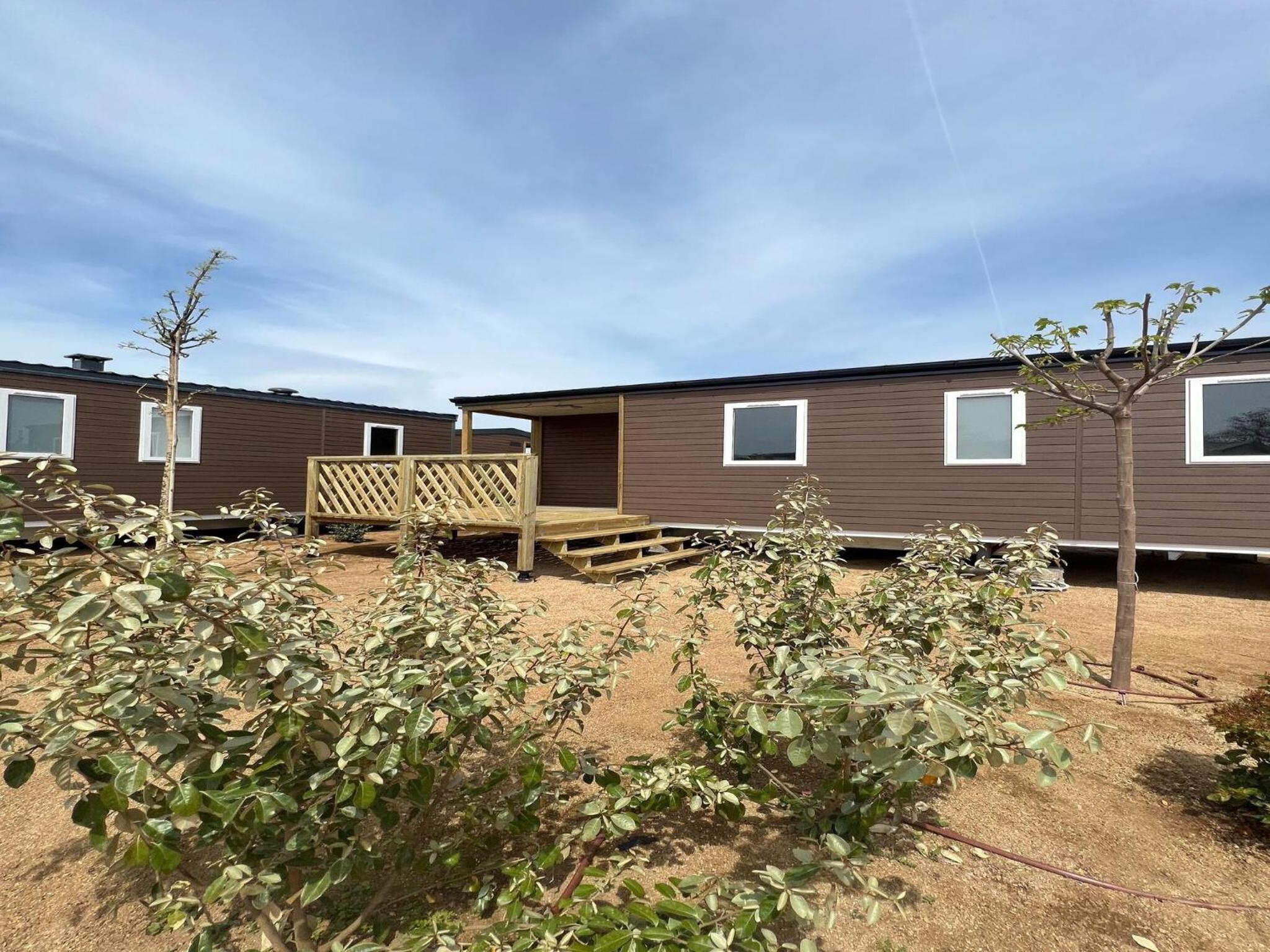 Attractive mobile home in nature