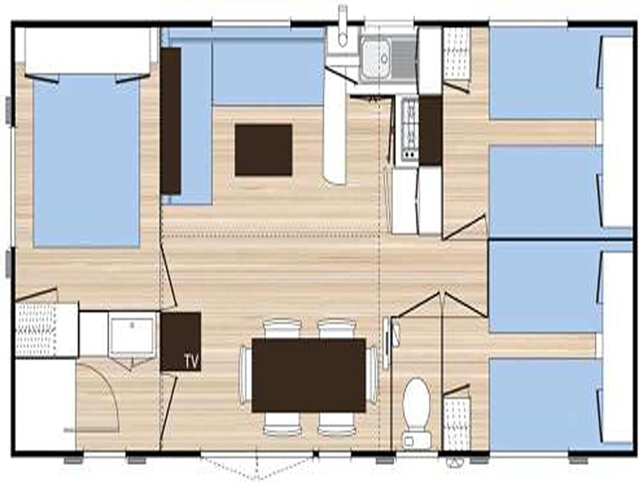 Fantastic Bungalow equipped for 6 people