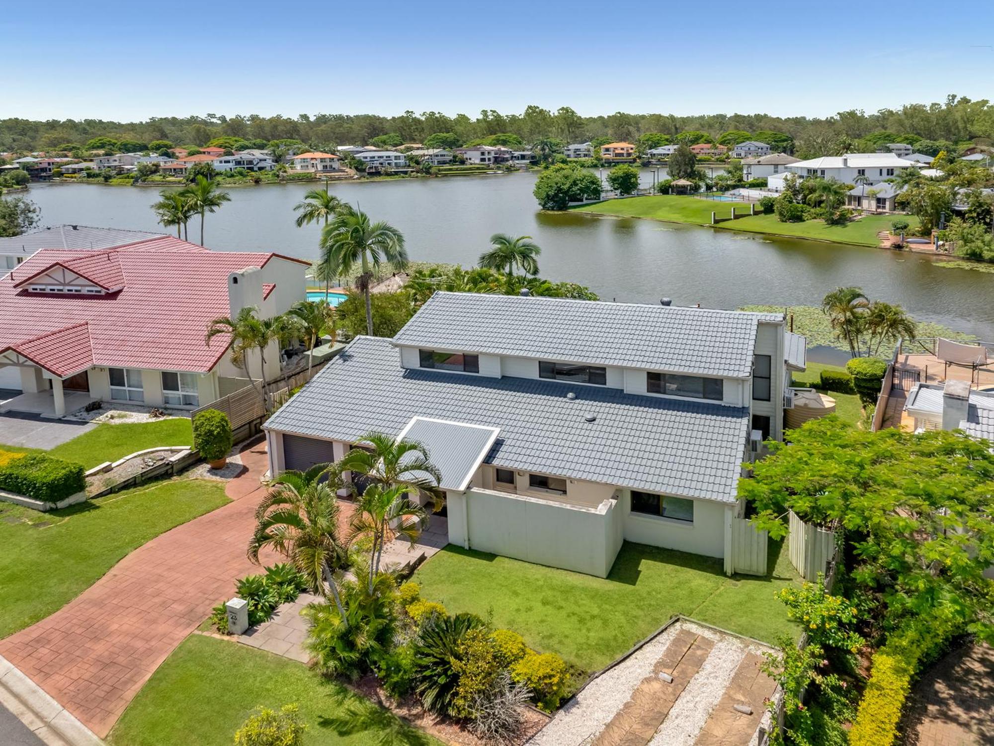 Serene Lakefront Villa, Westlake, Brisbane