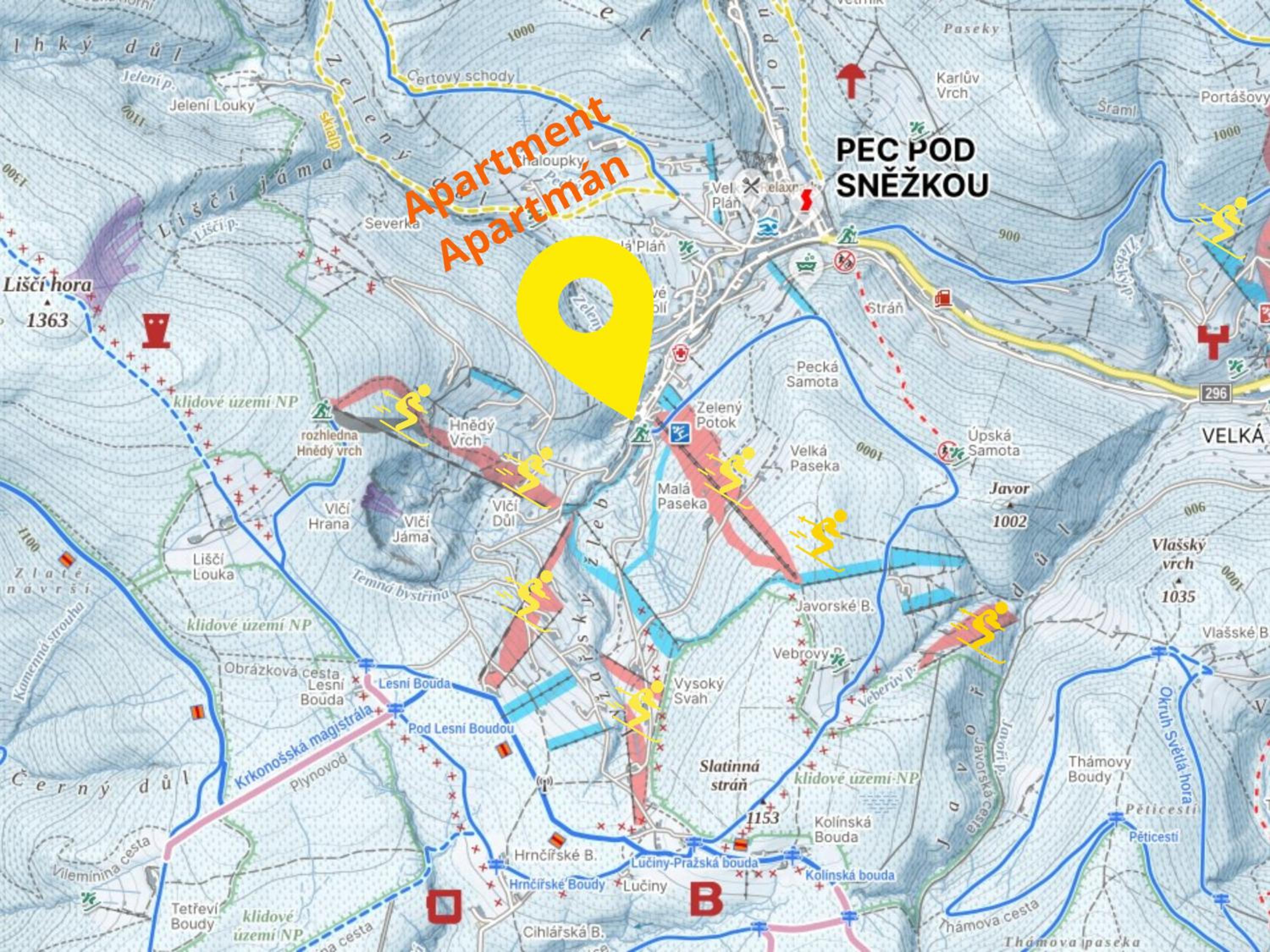 Apartmán u Ski Javor - 1x soukromé parkování