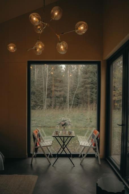 Briežu Stacija Forest Cabin with Hot Tub view 4