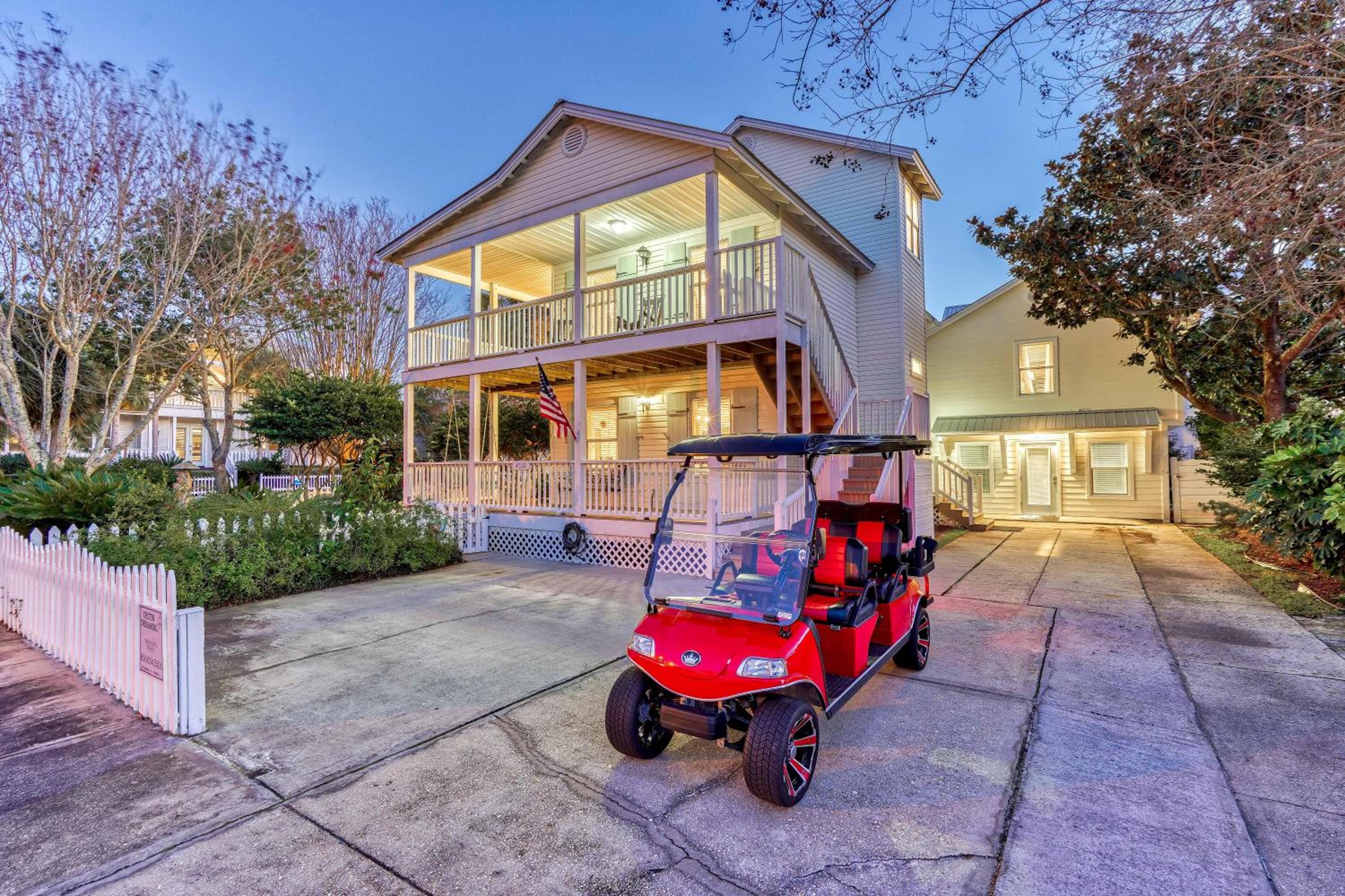 Destin Dreaming -Crystal Beach-Pool-Golf Cart-Carriage House