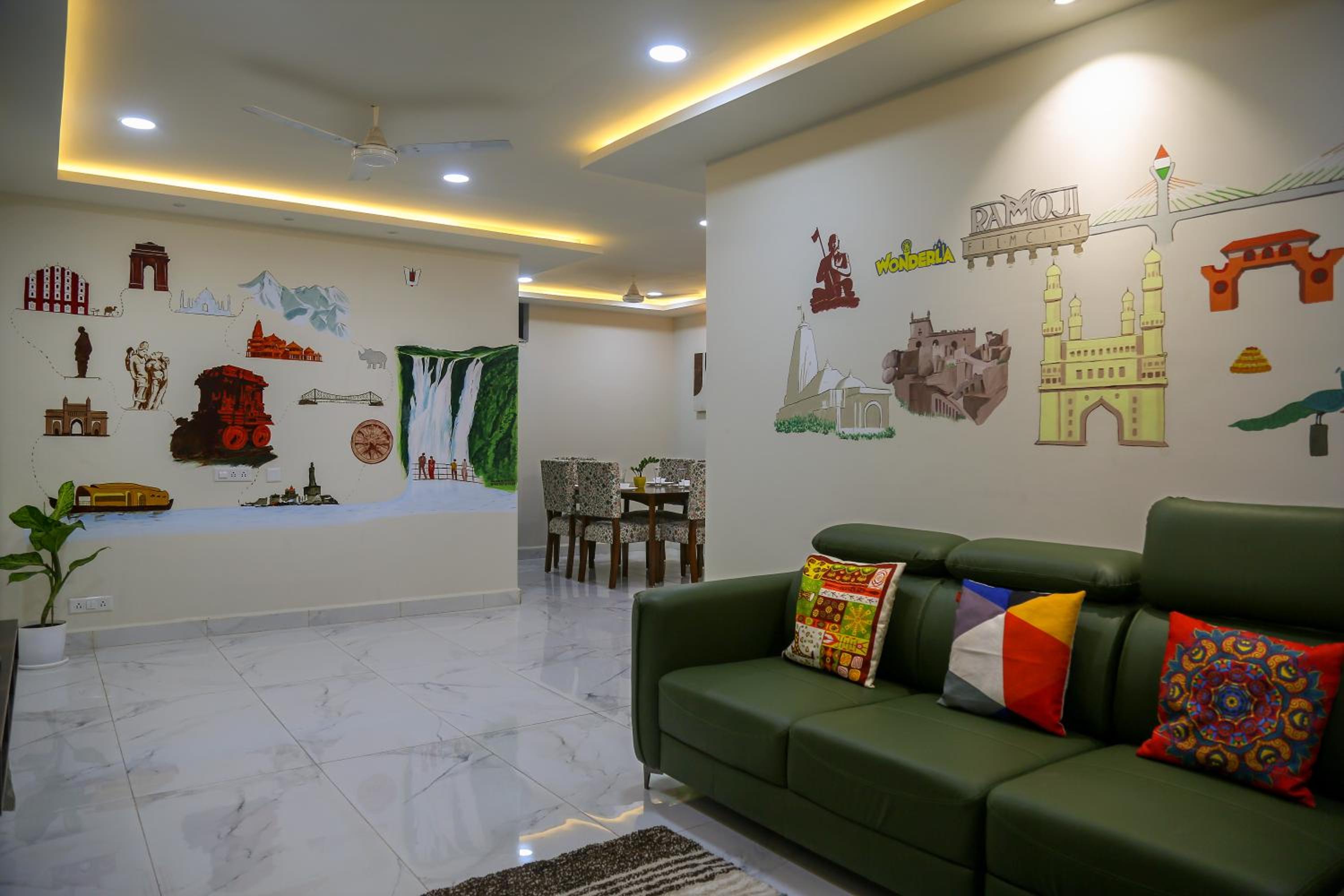 Delightful 3 Bed holiday home with AC Near US Embassy, Gachibowli view 4