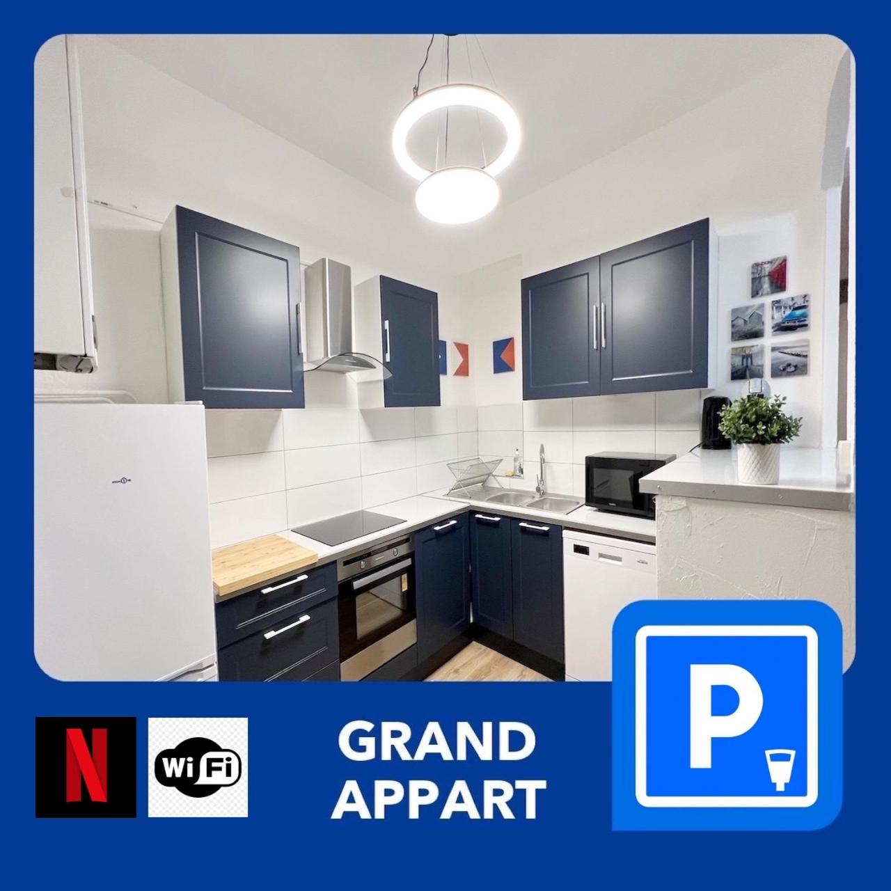 016 CHIC & COSY GRAND APPART MODERNE 65m2 HYPERCENTRE WIFI SMART TV NETFLIX