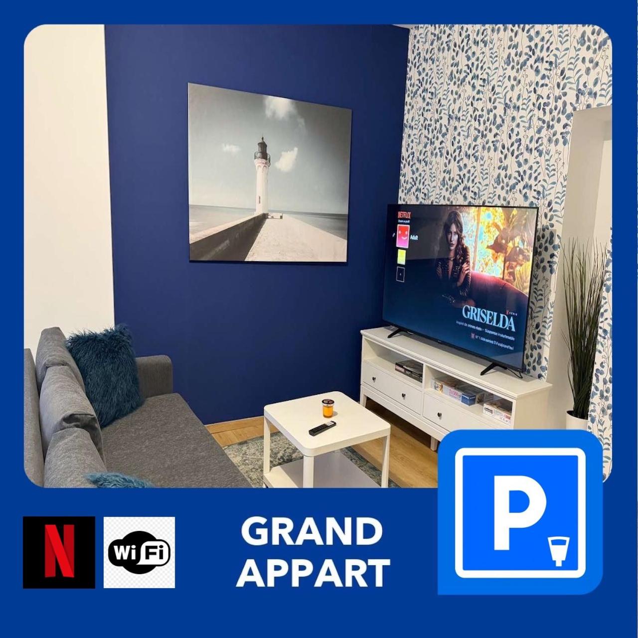 24 CHIC & COSY GRAND APPART 88m2 PARKING GRATUIT HYPERCENTRE NETFLIX