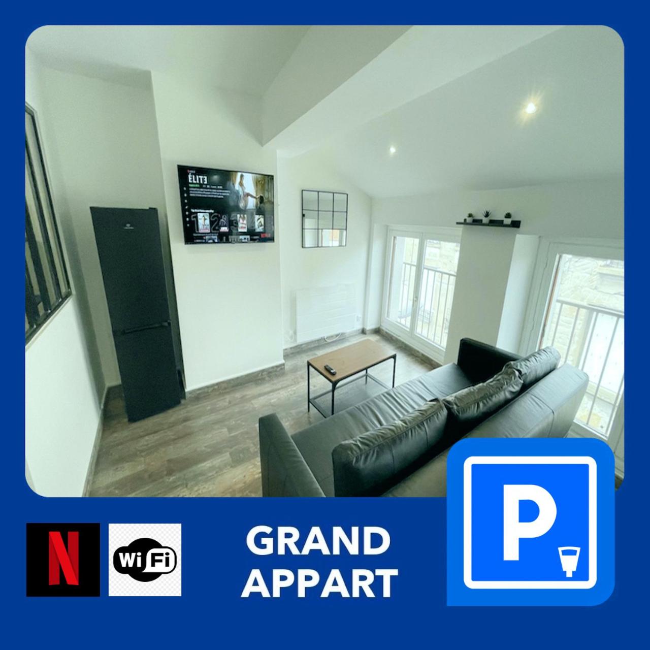 017 CHIC & COSY F2 53m2 HYPERCENTRE WIFI SMART TV NETFLIX