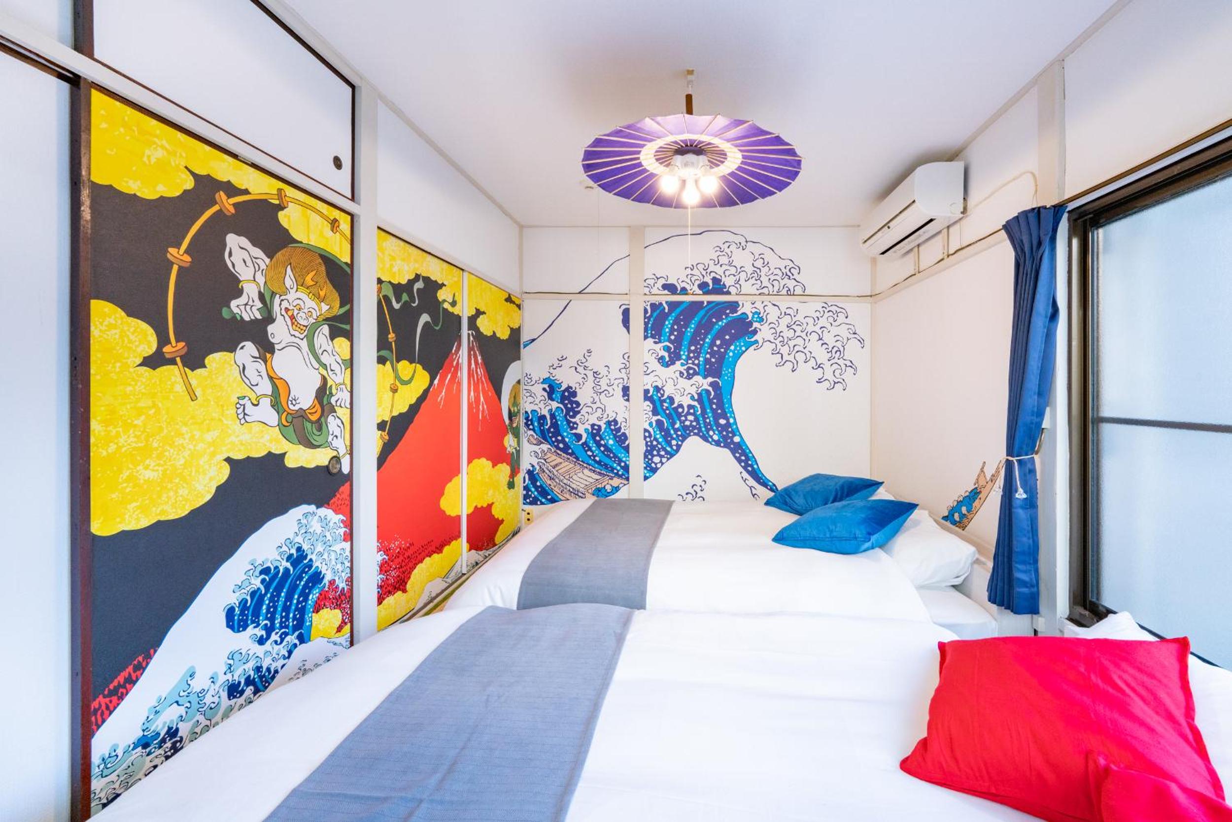 LEON RESORT HOTEL A 3rooms MAX8people 6min Shinjuku 11min Shibuya 12min walk Ikebukuro LEON RESORT IKEBUKURO traditional Japanese room 池袋 最大8名