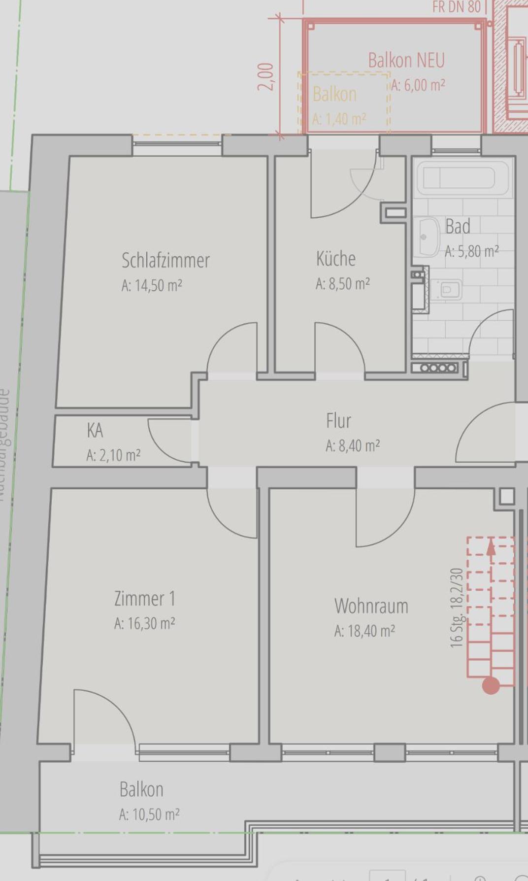 Apartment im Herzen von Würzburg