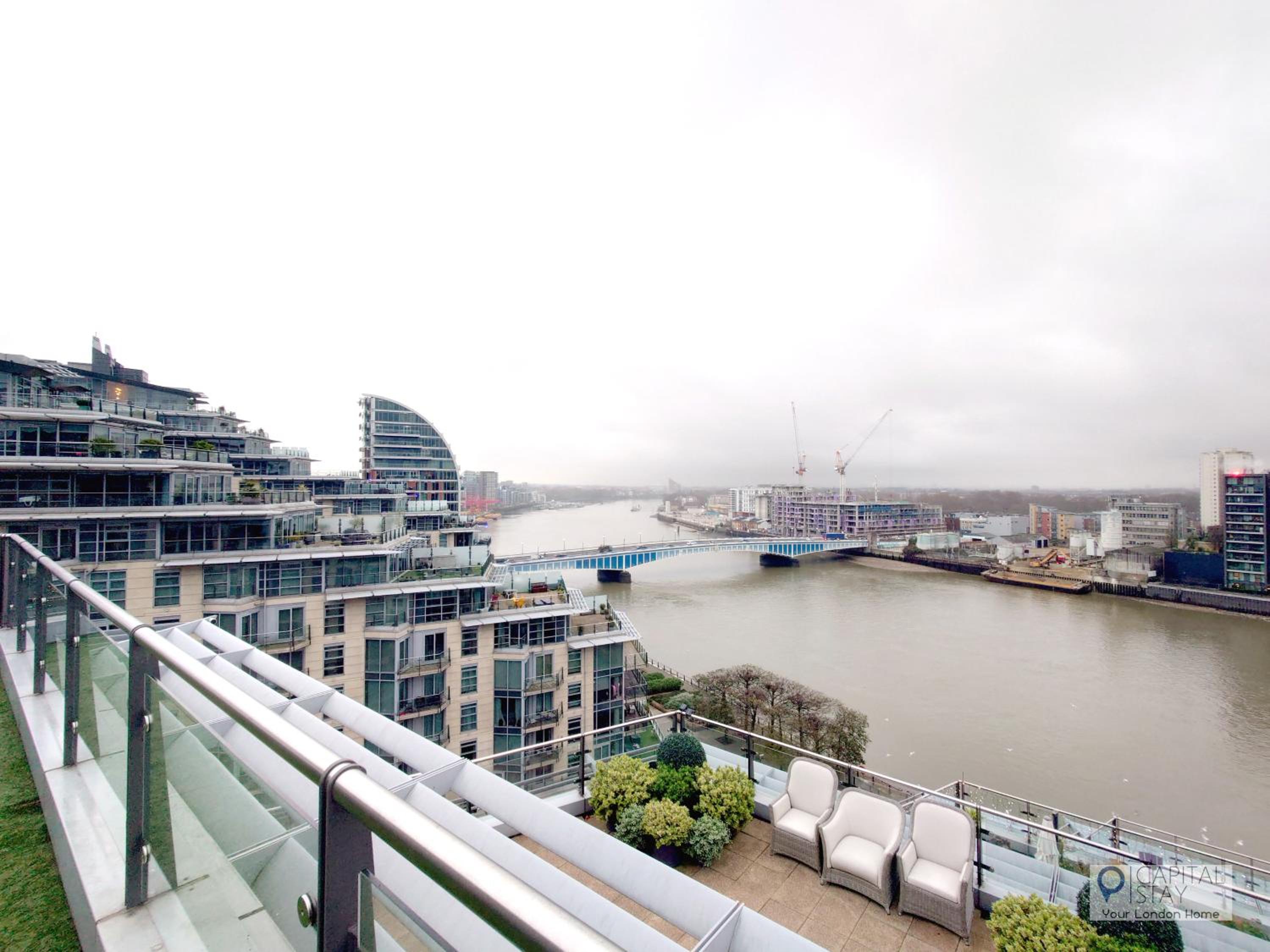 3 Bed Serviced Apartment in Battersea - River views