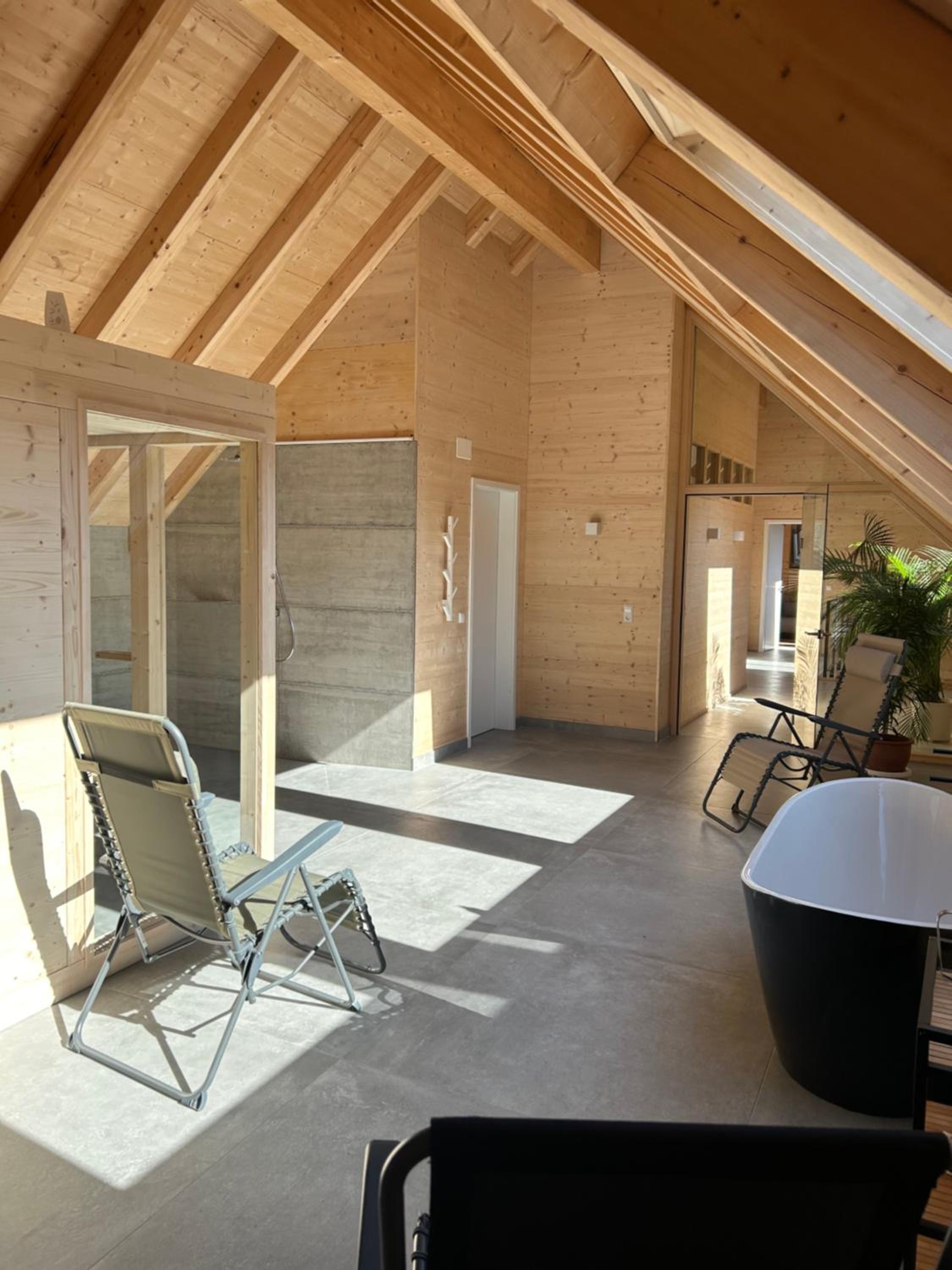 living TIMELESS- Haldenhof Loft, Luxus Schwarzwald-Retreat mit Sauna