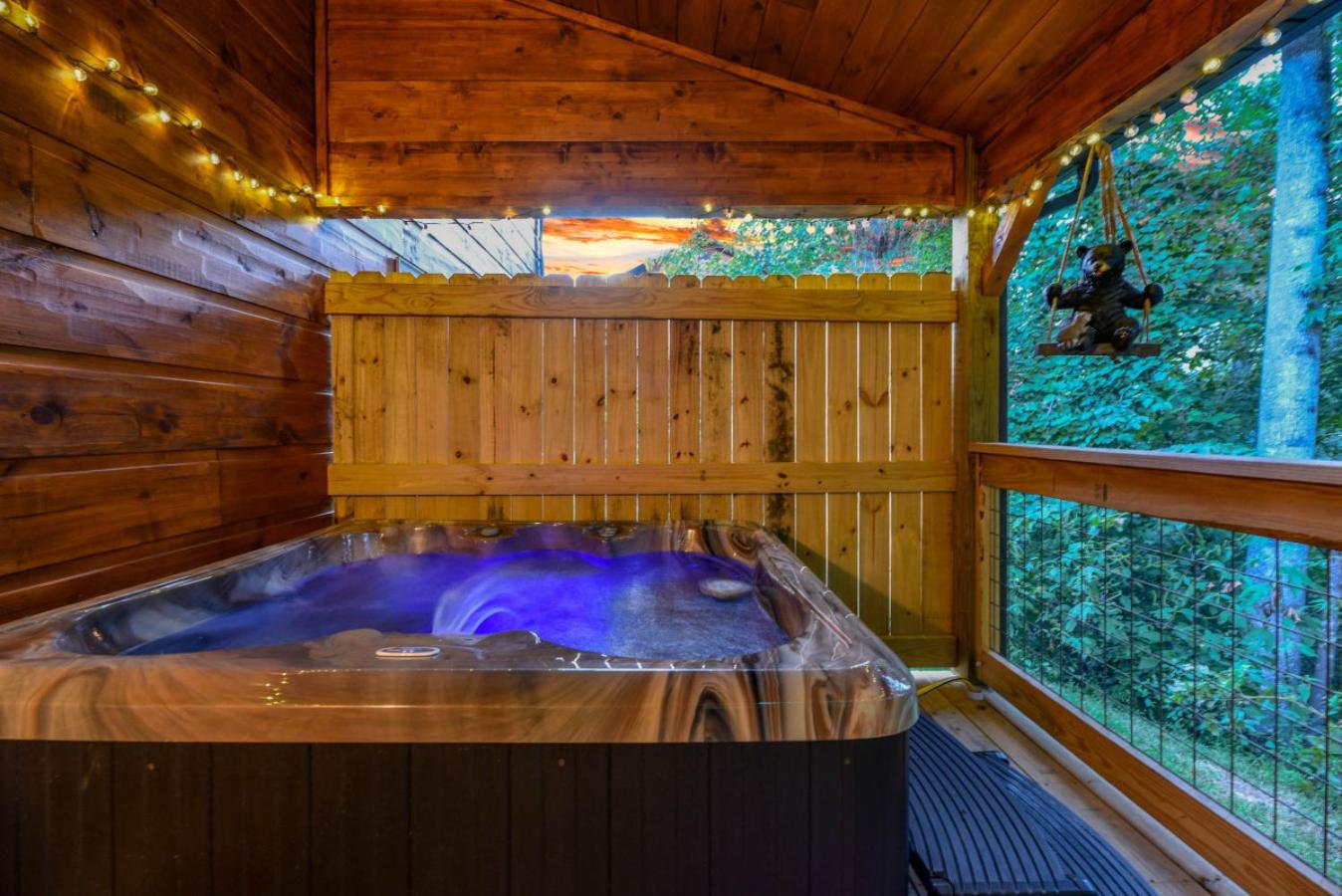 Mystical Morning Hot Tub, Arcade, and More