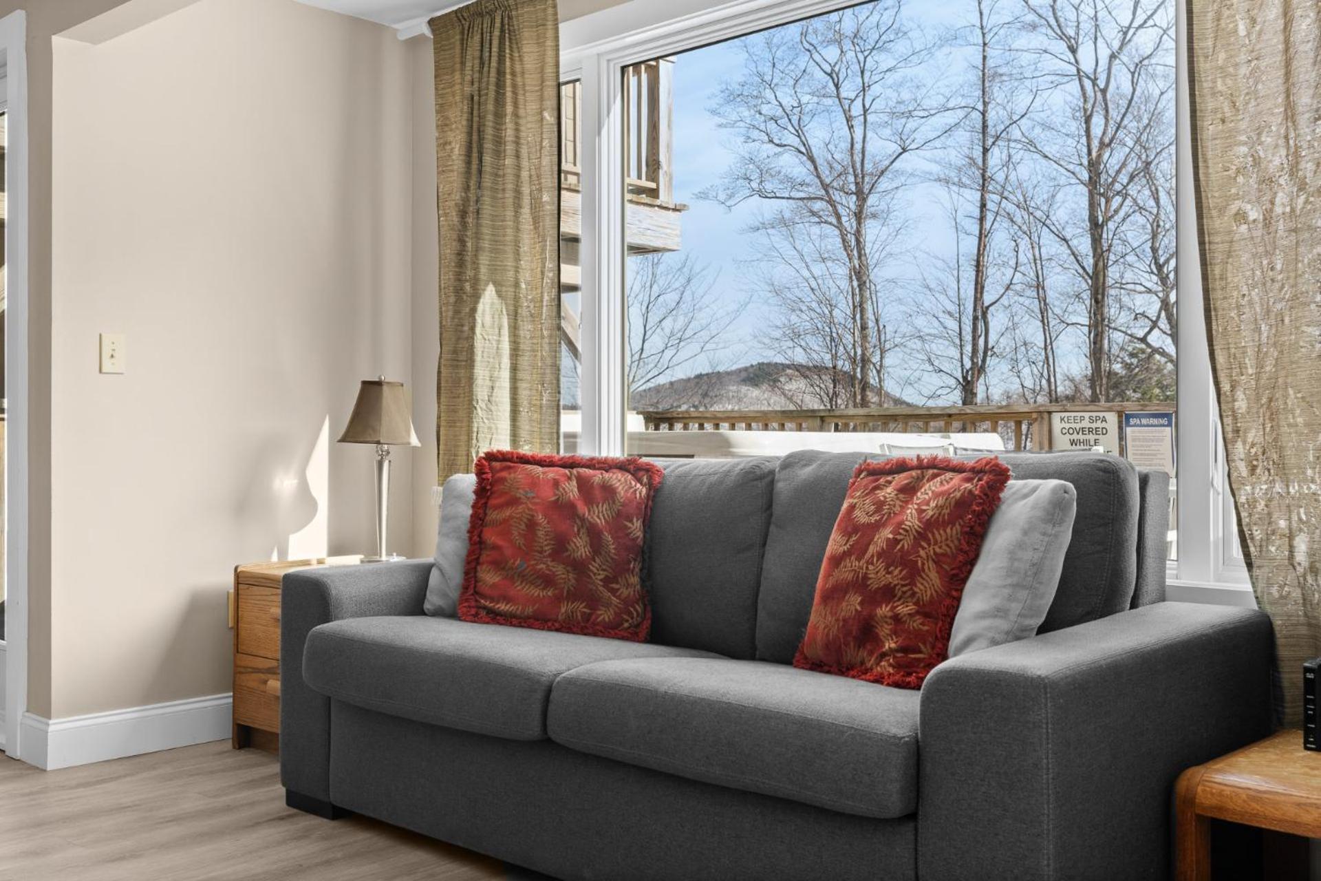 Trailside Village #5 - Slopeside 1BR with Hot Tub and Sauna, Ski In Ski Out on Great Eastern Trail