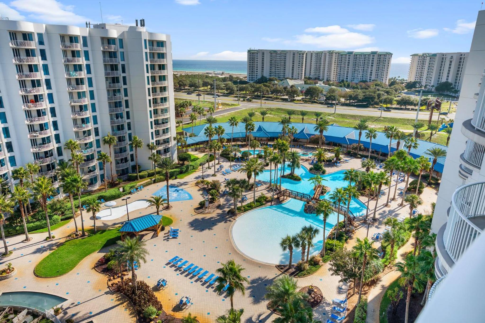 Stunning Resort 11th Fl Pool & Gulf View King Suite Across From Beach