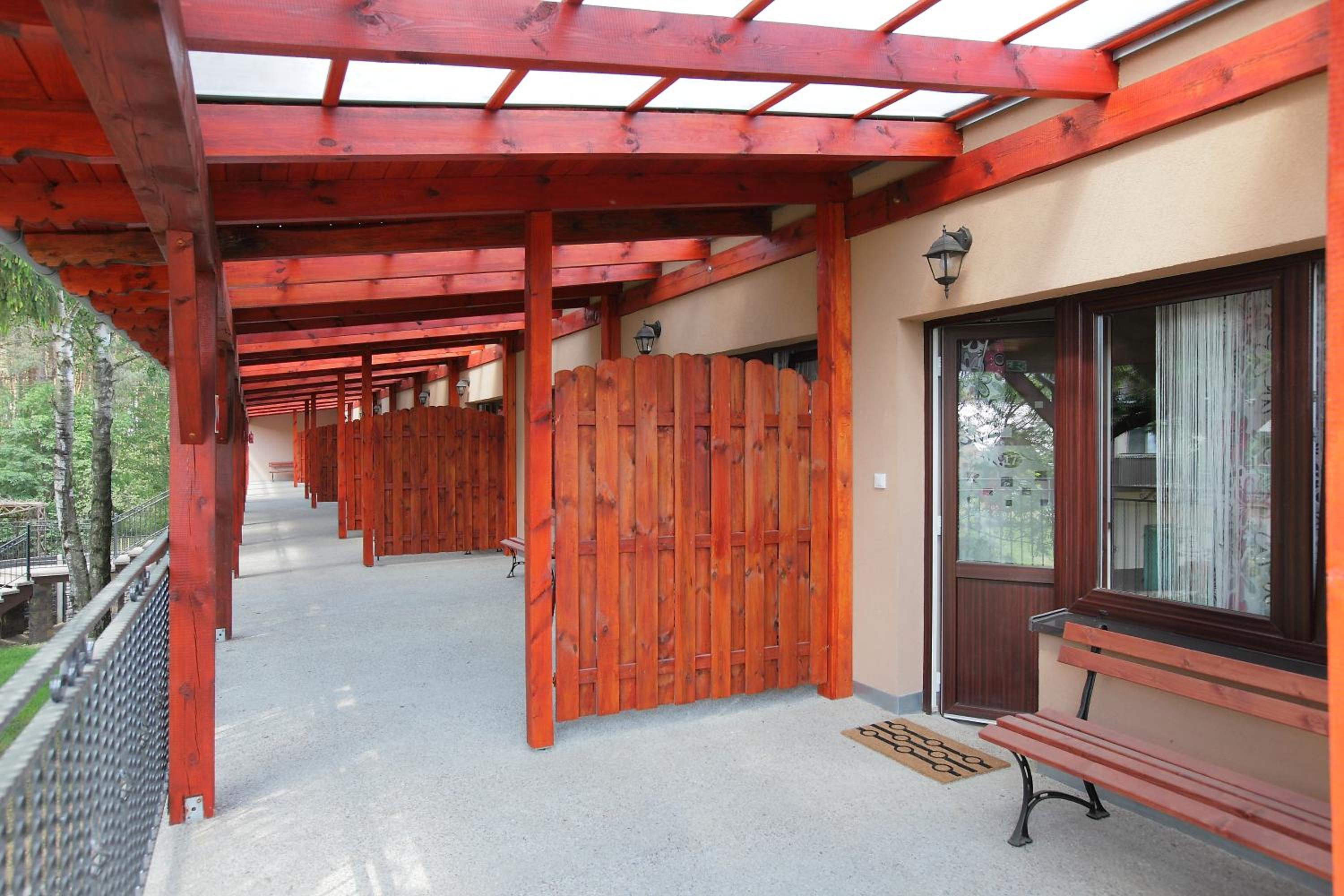 outdoor BBQ area
