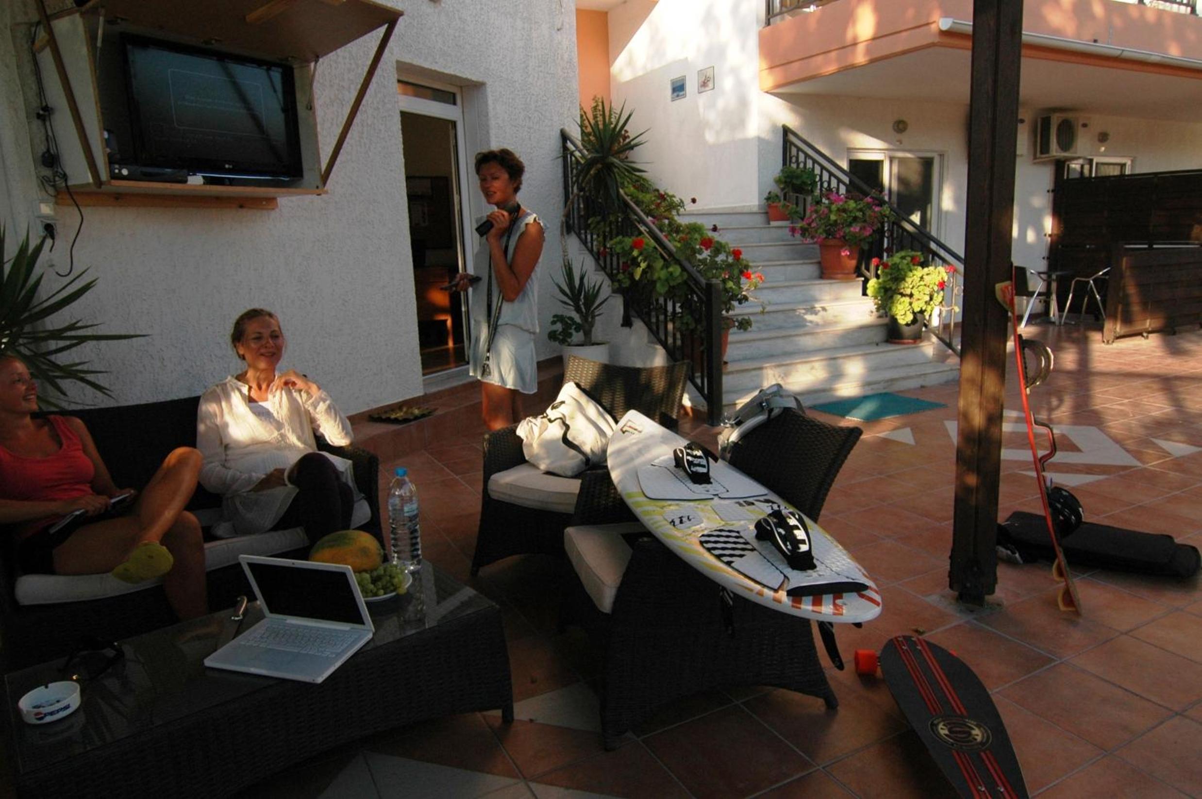 outdoor BBQ area