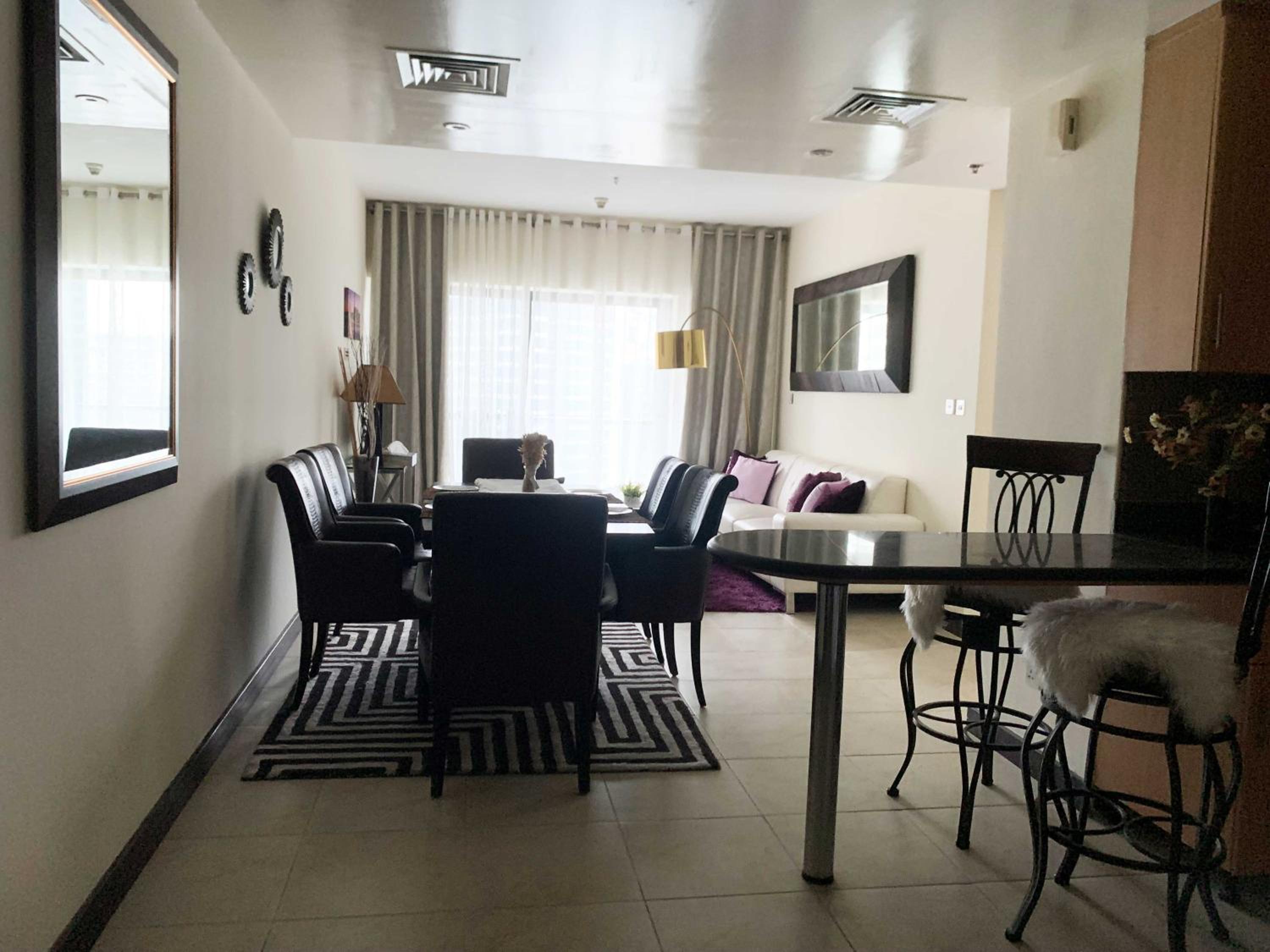 Click Stay - JLT - 2 Bedroom & Balcony Lakes view Entire Apartment -AZ