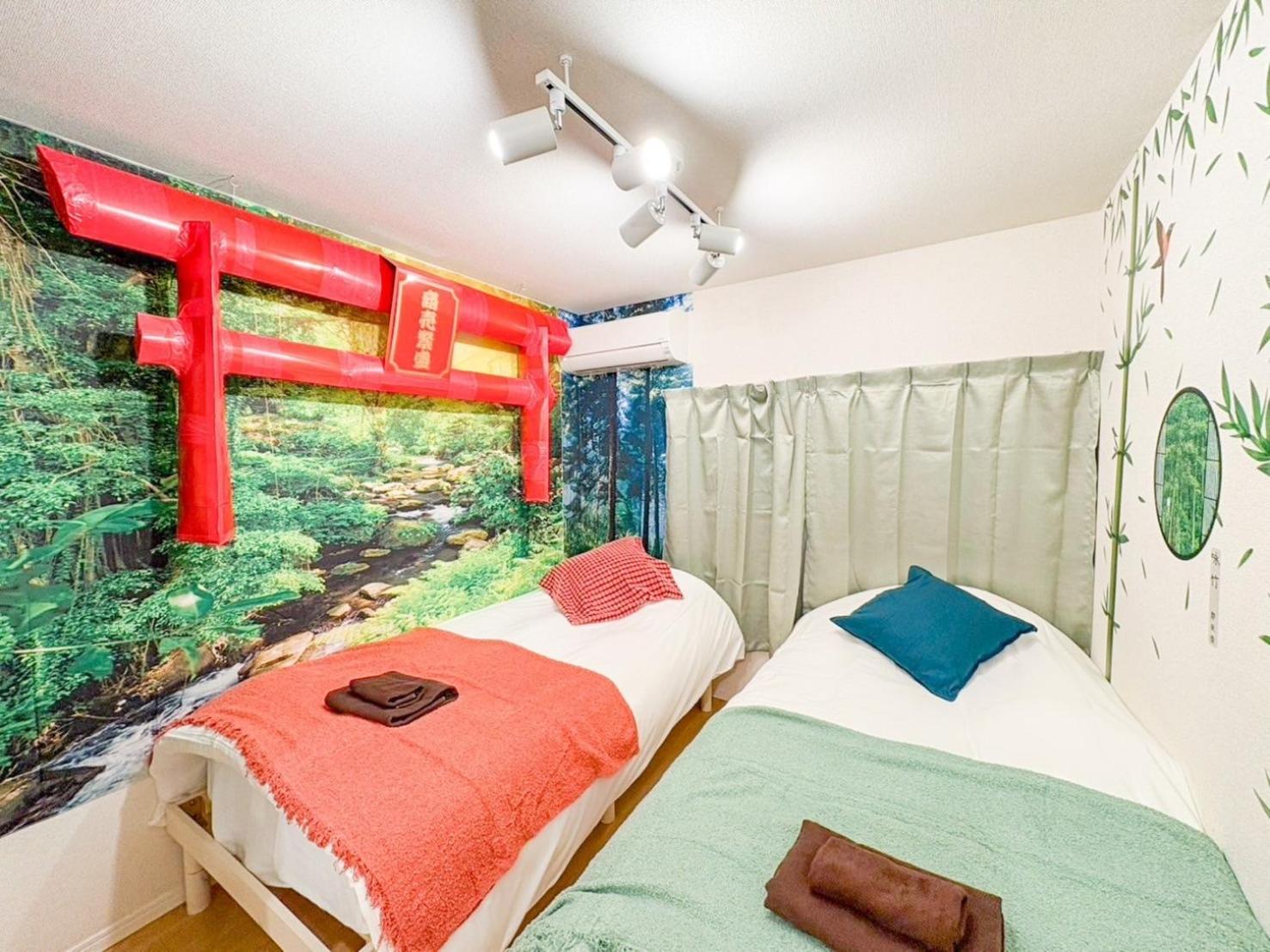 LEON RESORT HOTEL B 4rooms MAX14people 6min Shinjuku 11min Shibuya 12min walk Ikebukuro LEON RESORT IKEBUKURO traditional Japanese room 池袋 最大14名