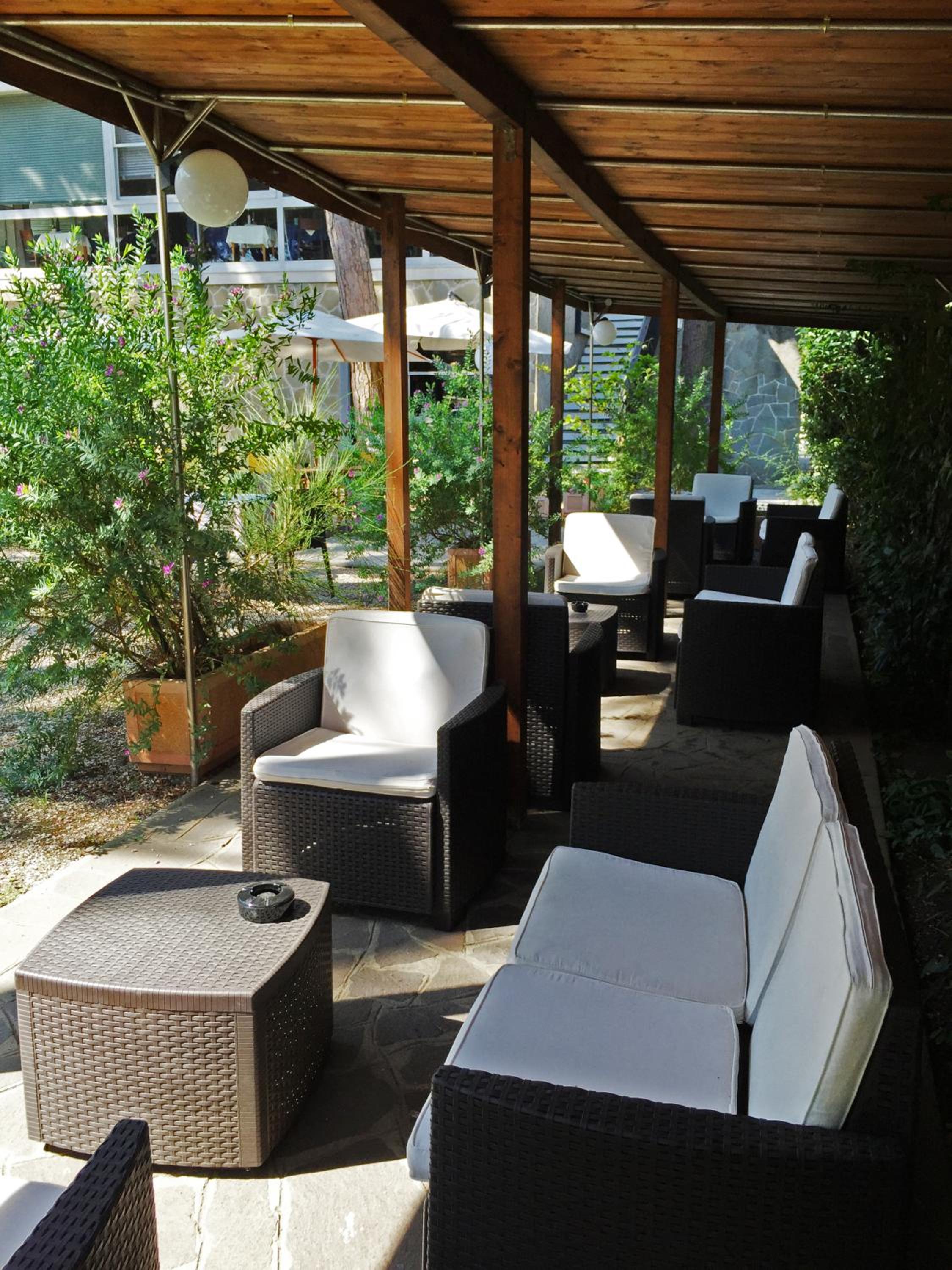 outdoor BBQ area