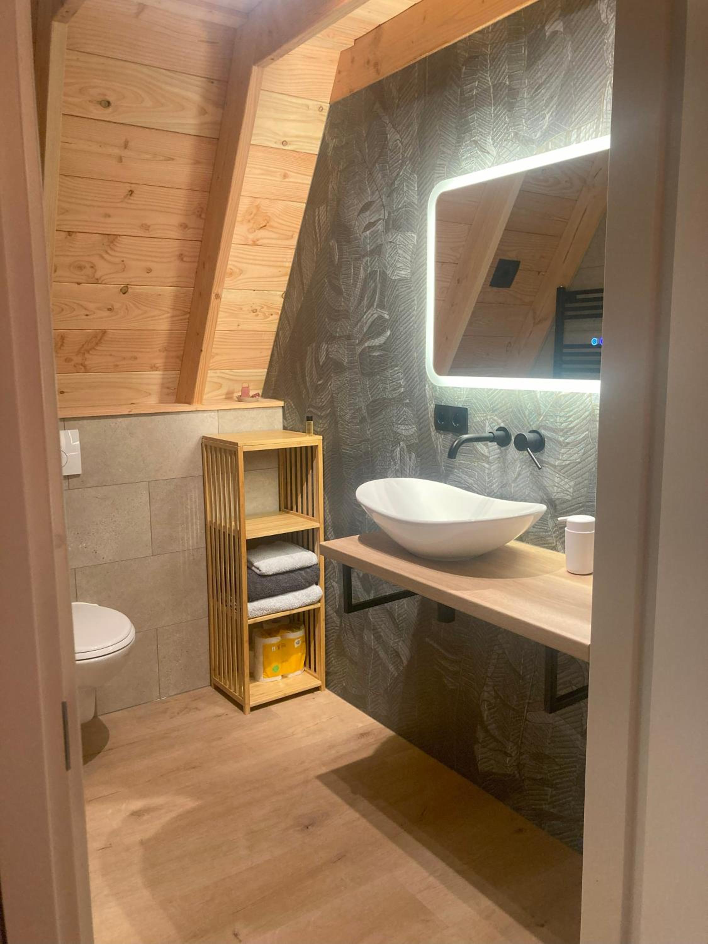 A-huis in het bos van Drenthe