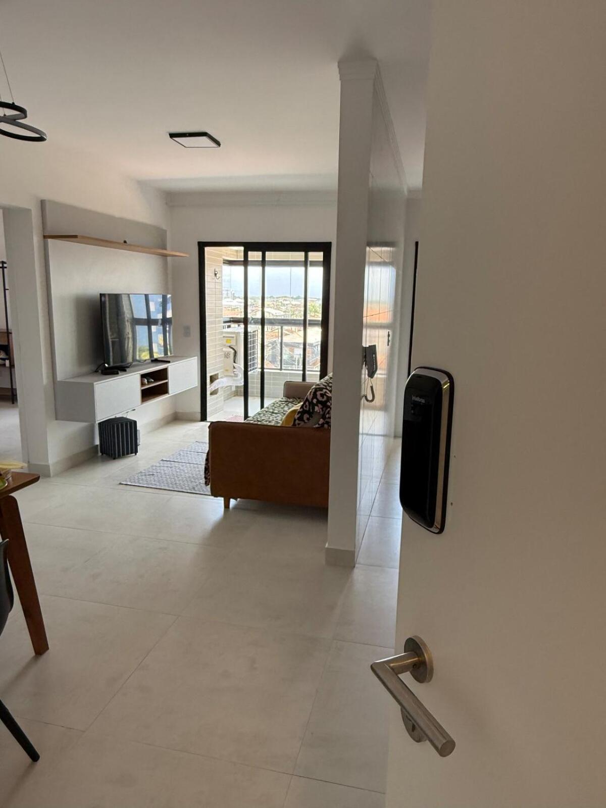 Apartamento novo pé na areia vista mar