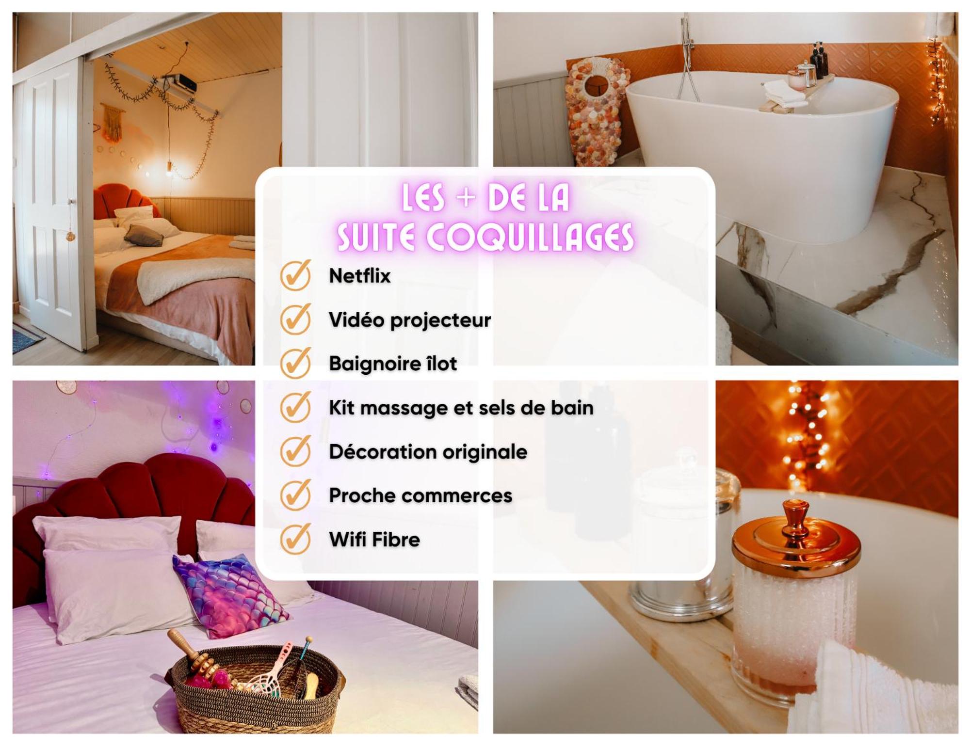 Coquillages et crustacés, Netflix baignoire îlot chez Ivona Vacances