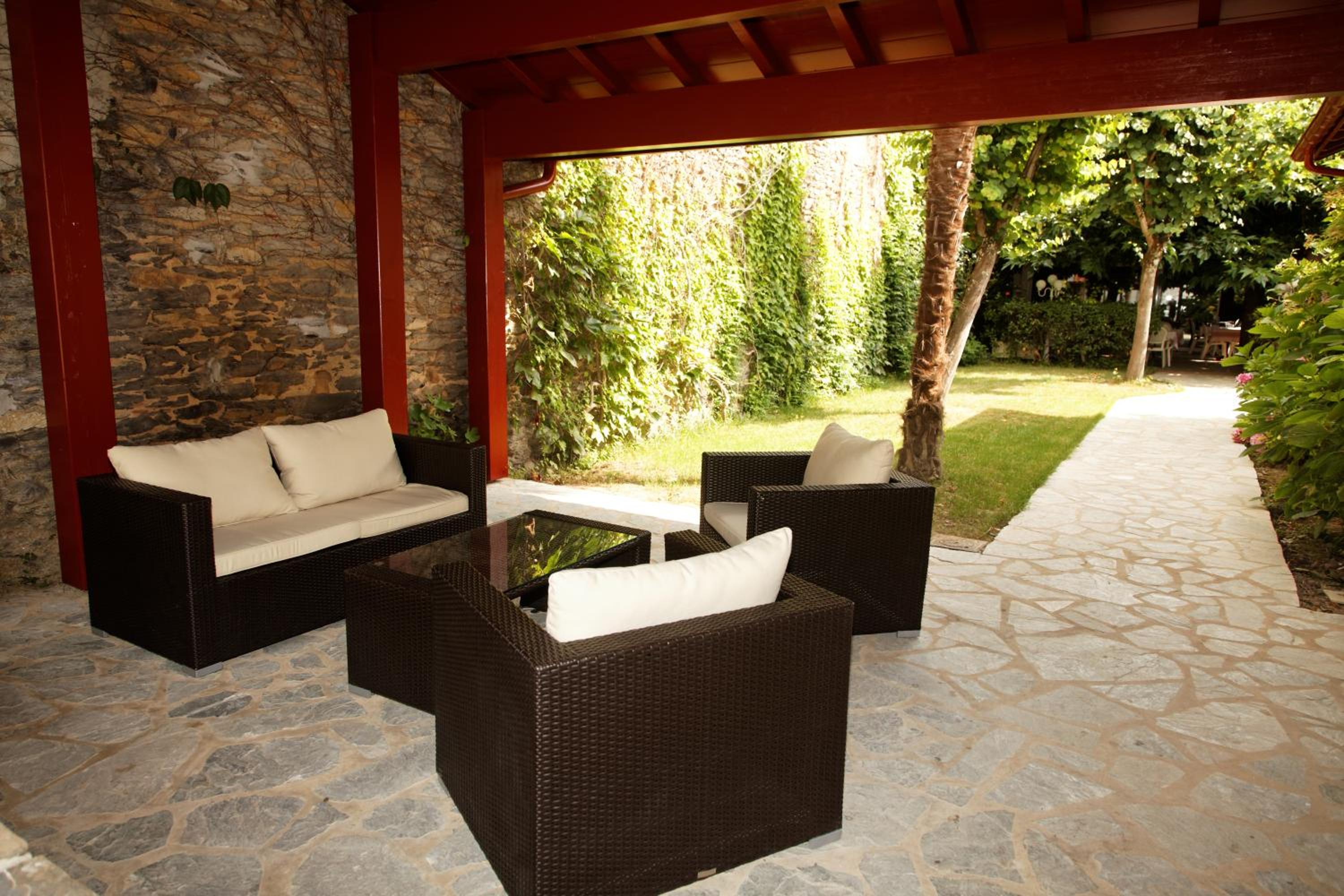outdoor BBQ area