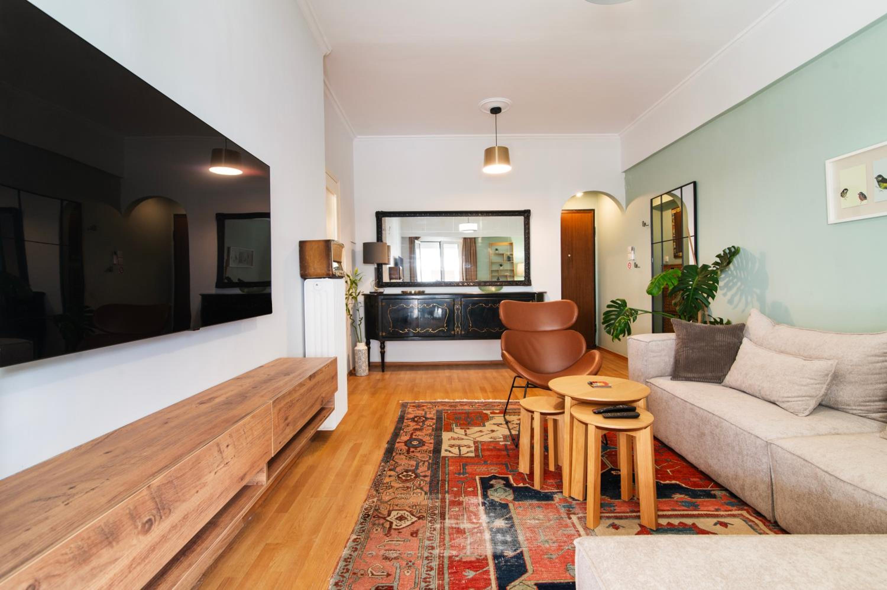 Stylish 2-Bedroom Apartment with Big Terrace in Athens