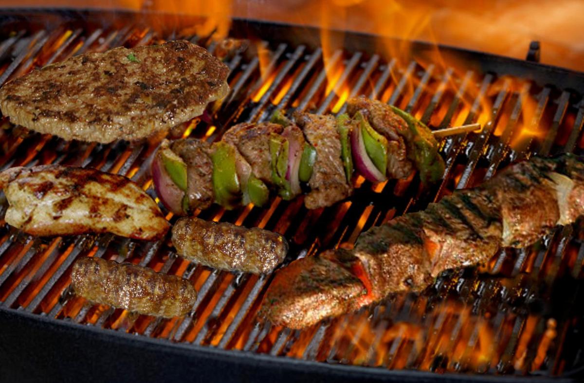 outdoor BBQ area