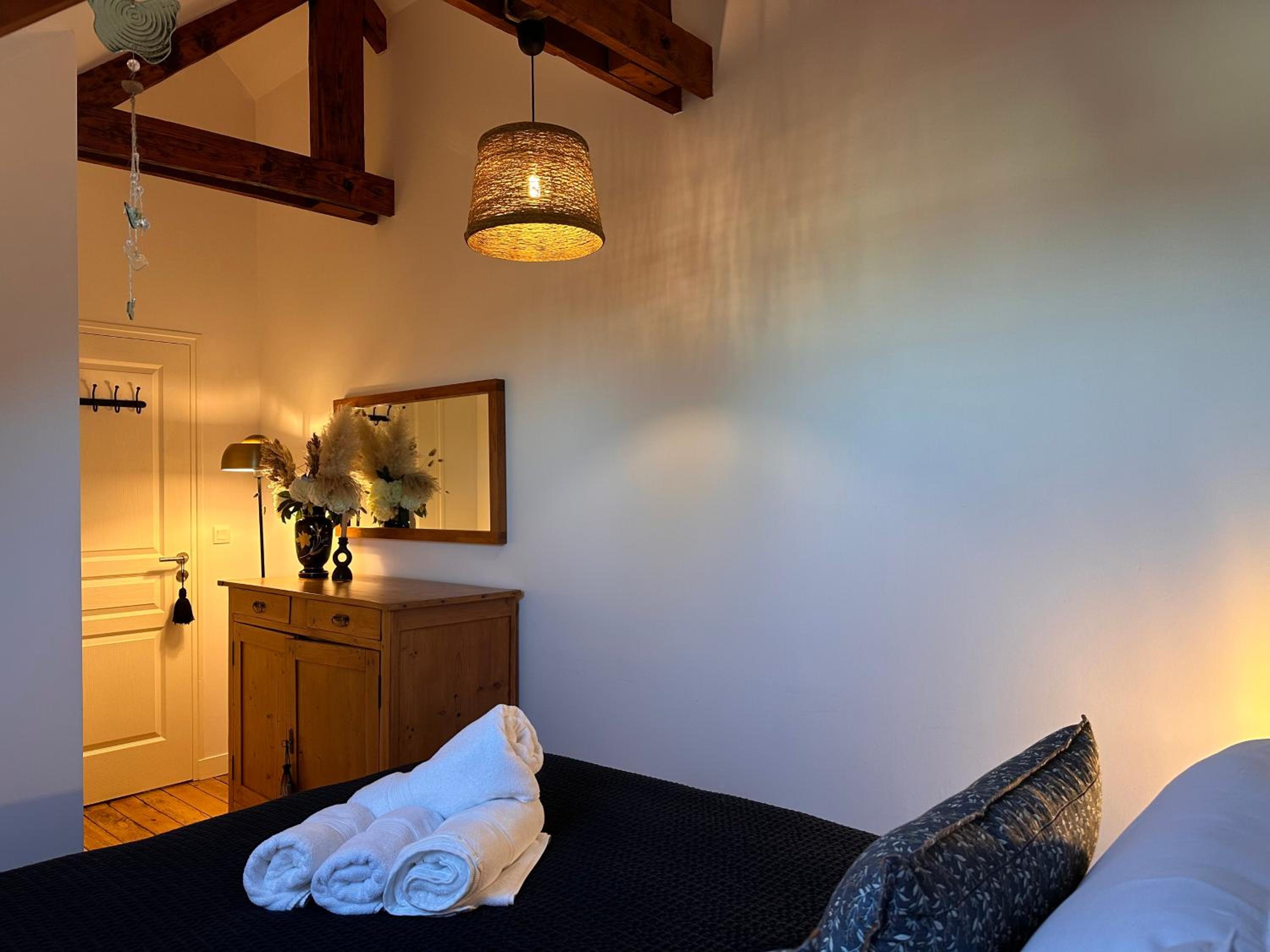 Les Libellules Appartement avec baignoire spa à Dinan Lanvallay