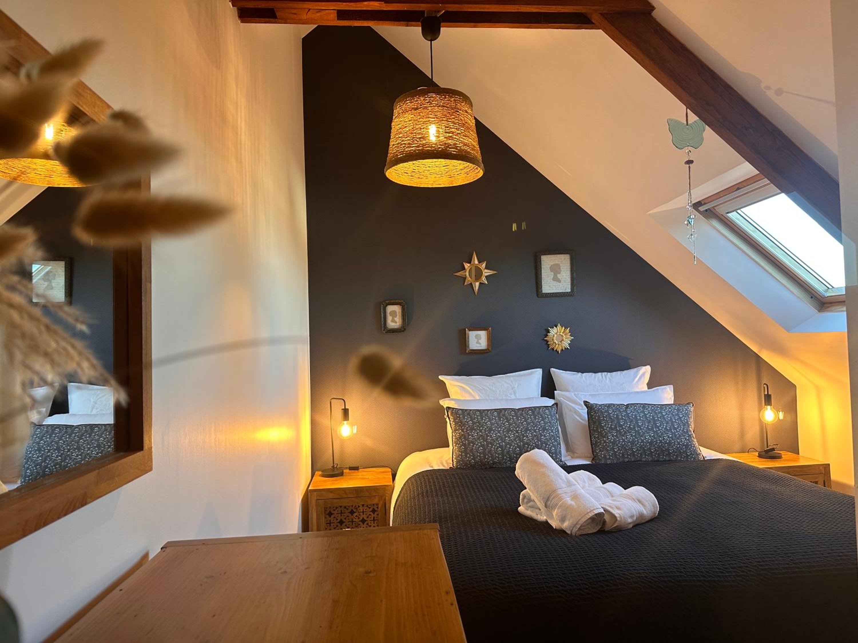 Les Libellules Appartement avec baignoire spa à Dinan Lanvallay