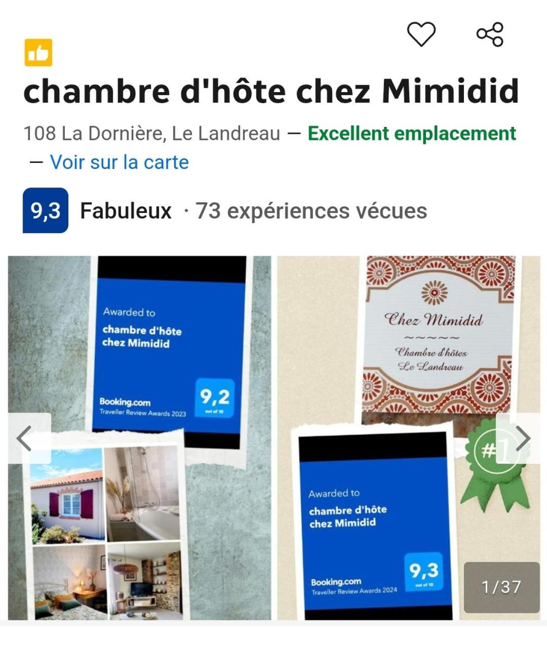 chambre d'hôte chez Mimidid