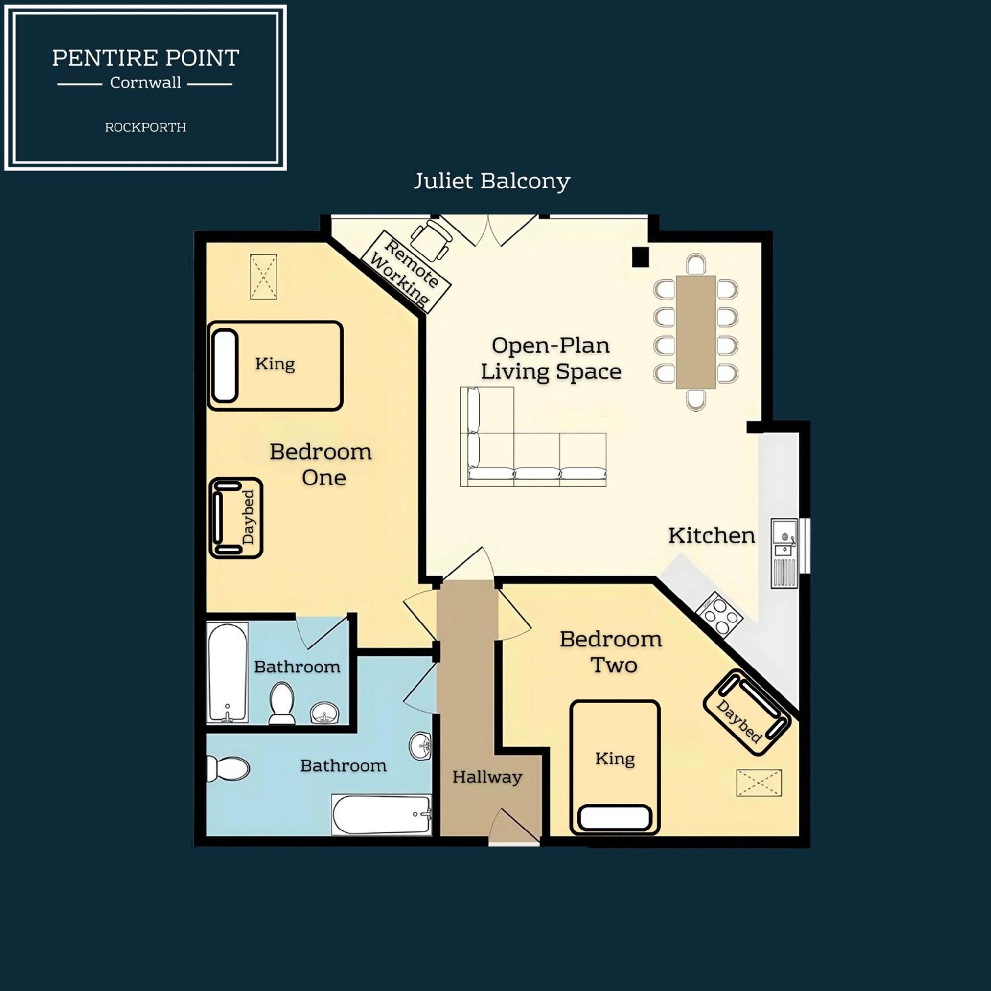 Pentire Point - Coastal Penthouse, Beaches, River & Restaurants All Within Short Walk