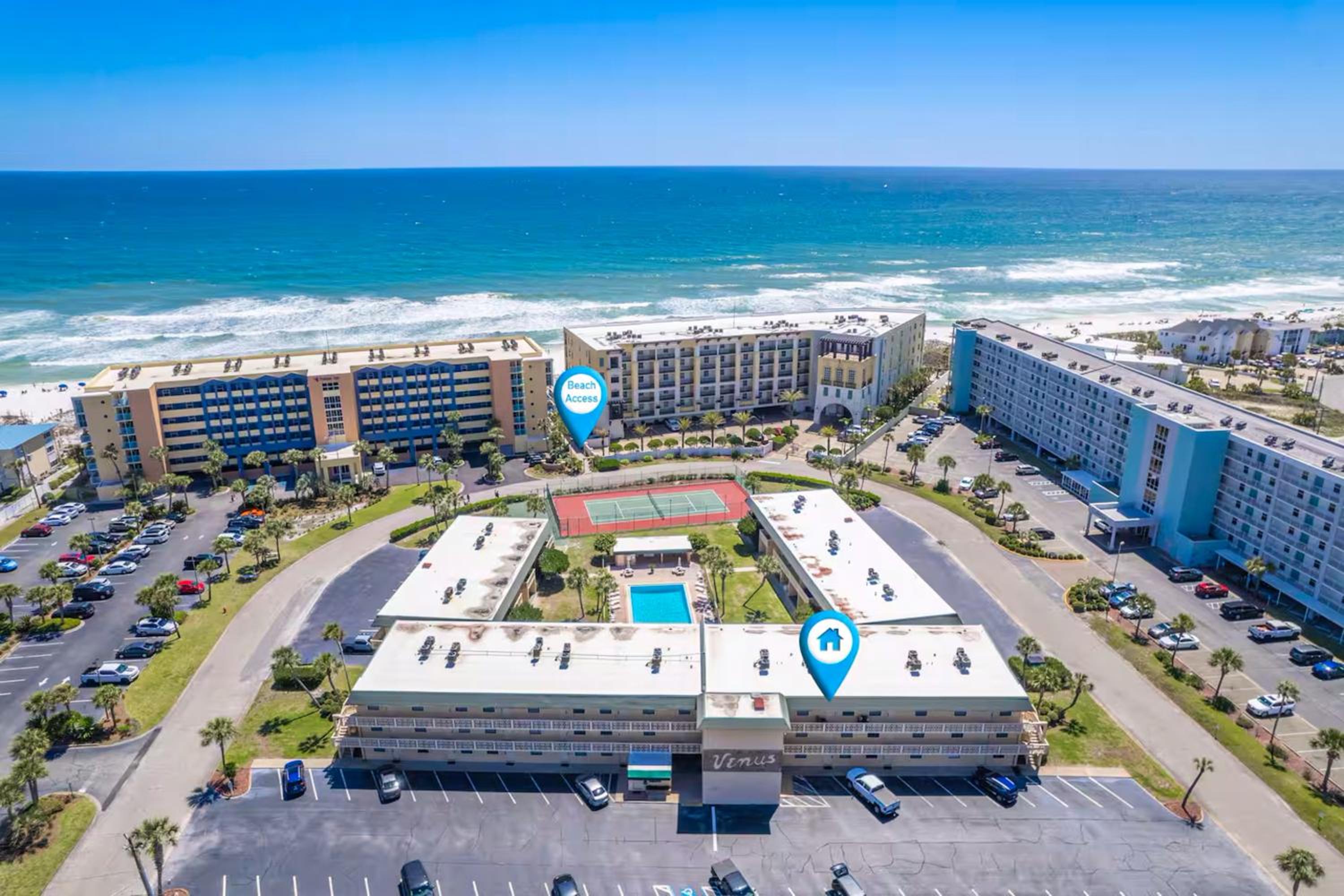 2 BR Condo with Shared Pool and Beach Access