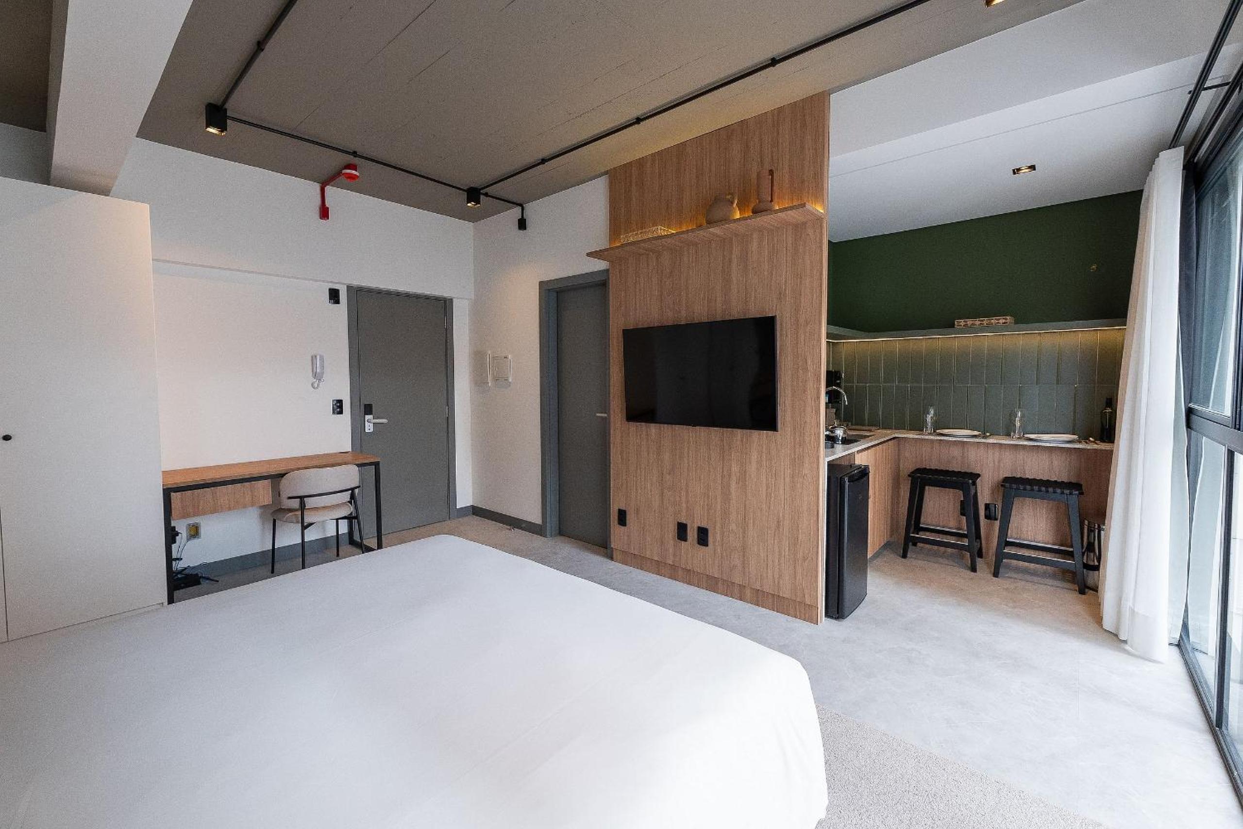 Xtay Oslo Florianópolis - Residential studio 5 minutes from downtown, close to Epic School and Atlantis Executive Center