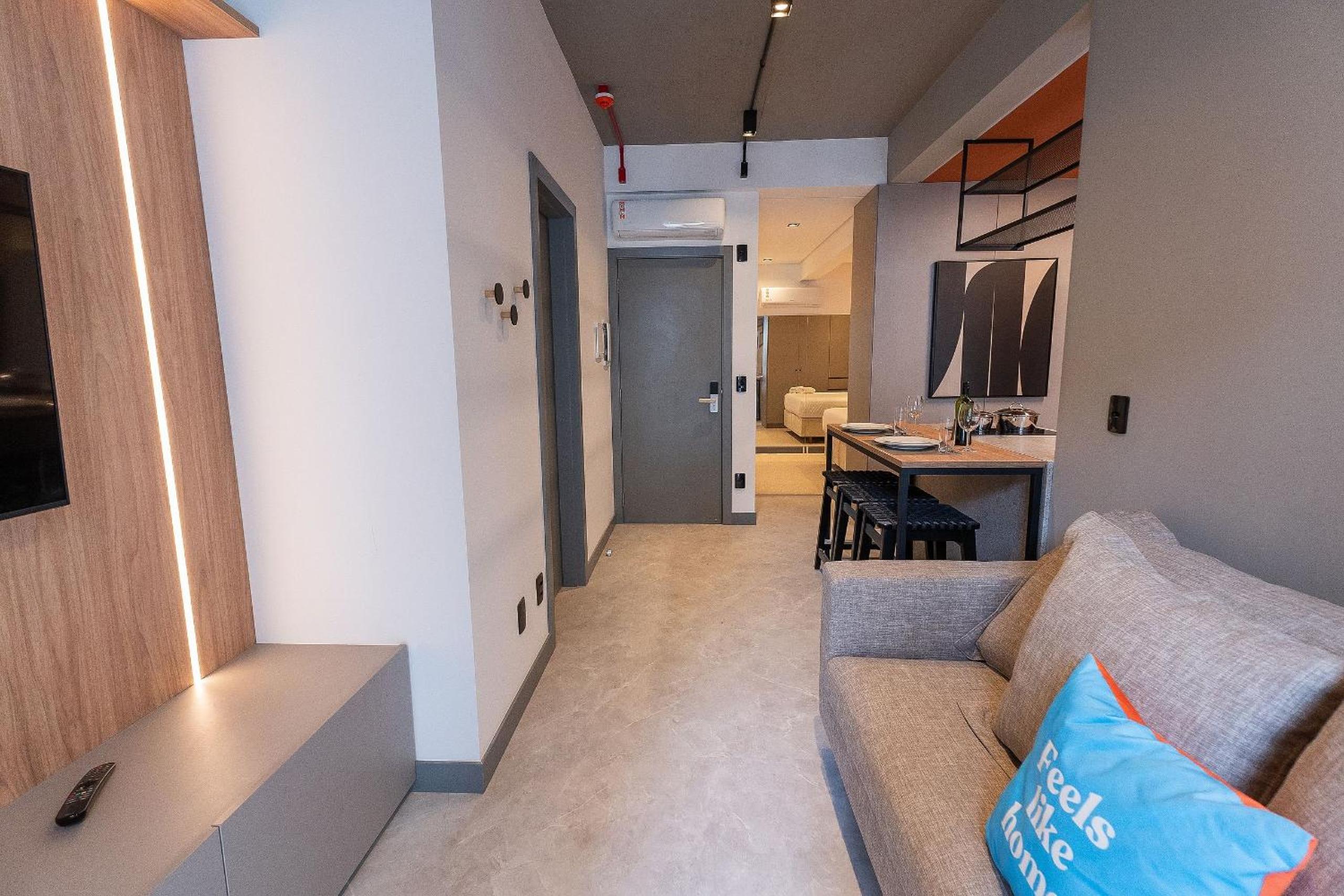 Xtay Oslo Florianópolis - Residential studio 5 minutes from downtown, close to Epic School and Atlantis Executive Center
