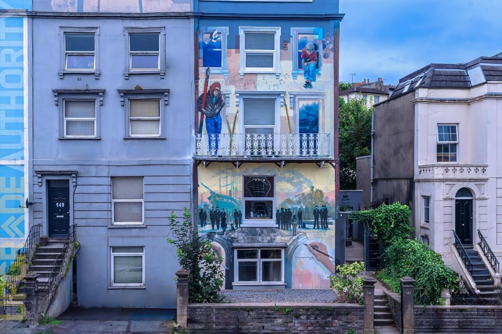 Artful flat with skyline view, Stokes Croft