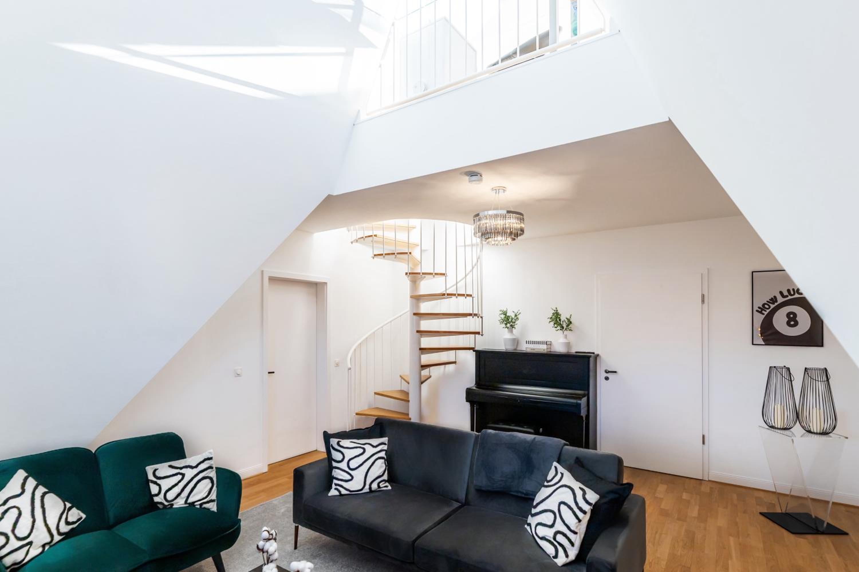 130 qm Maisonette-Penthouse - Dachterrasse mit exklusivem Panoramablick