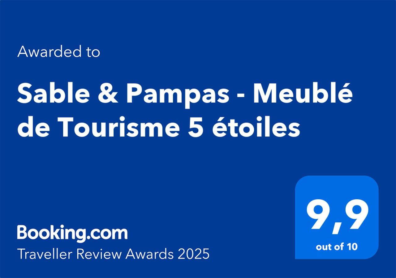 Sable & Pampas - Meublé de Tourisme 5 étoiles - Vue Panoramique & Terrasse - Climatisation - Plage à 200m