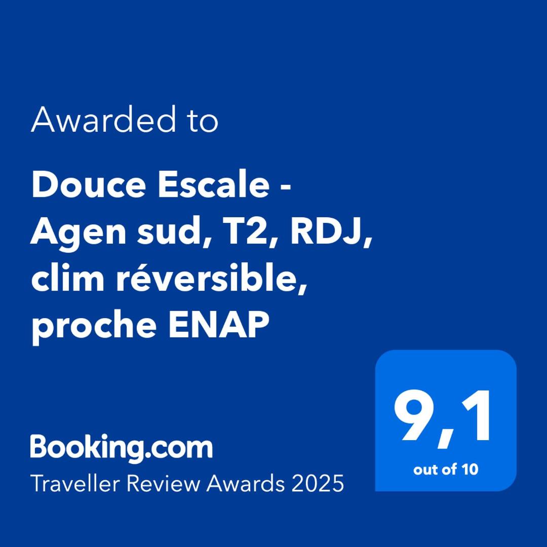 Douce Escale - Agen sud, T2, RDJ, clim réversible, proche ENAP