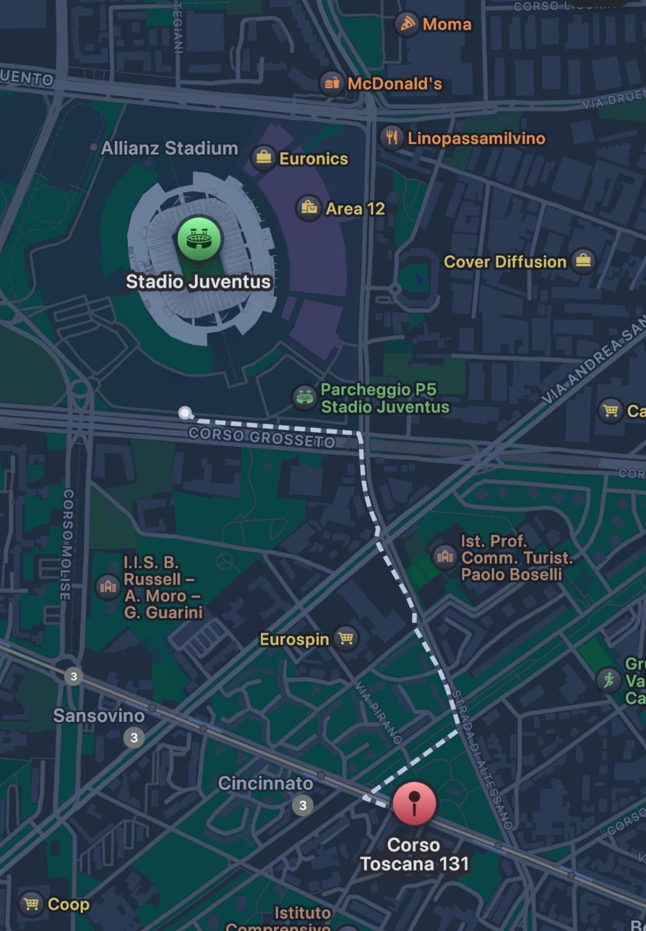 Tommy's Home-Allianz Stadium, Parco Dora