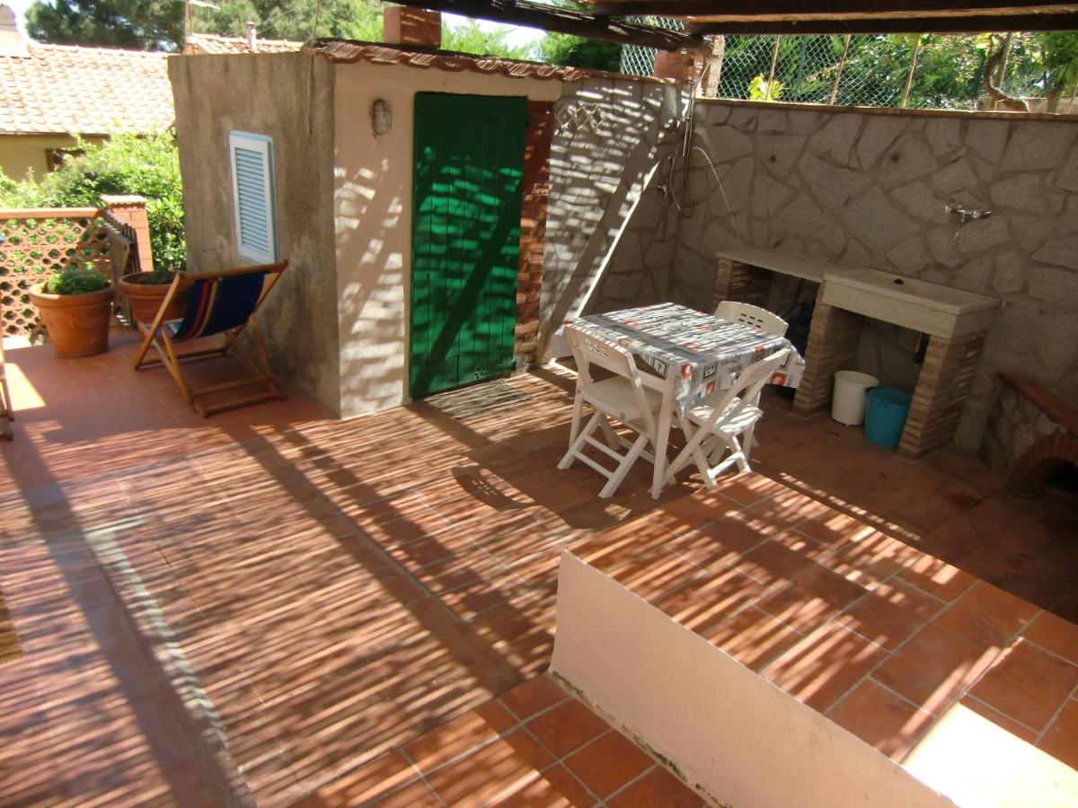 outdoor BBQ area