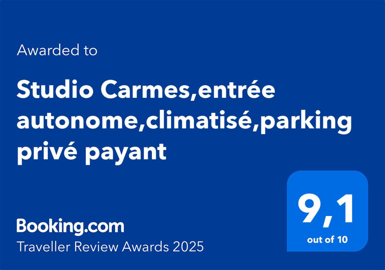 Meublé classé Carmes , entrée autonome, wifi, climatisé, petit parking privé