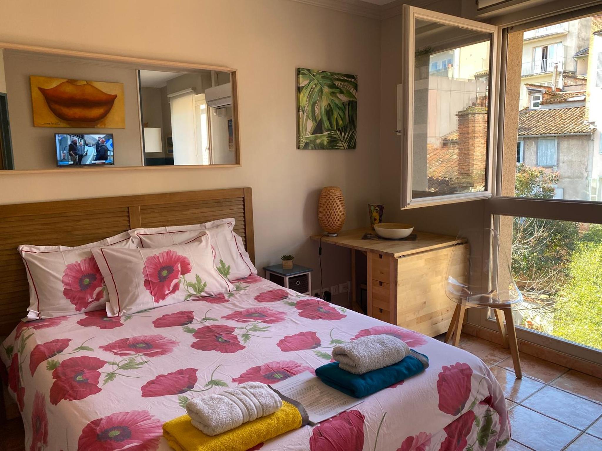Meublé classé Carmes , entrée autonome, wifi, climatisé, petit parking privé