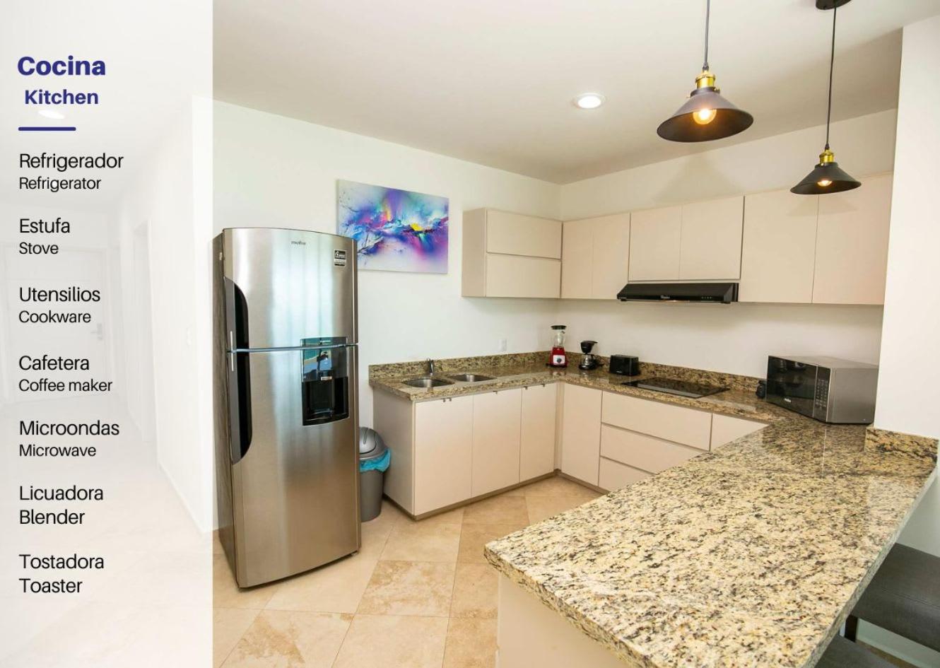 Elegant Condo at Playa Brujas with Ocean View