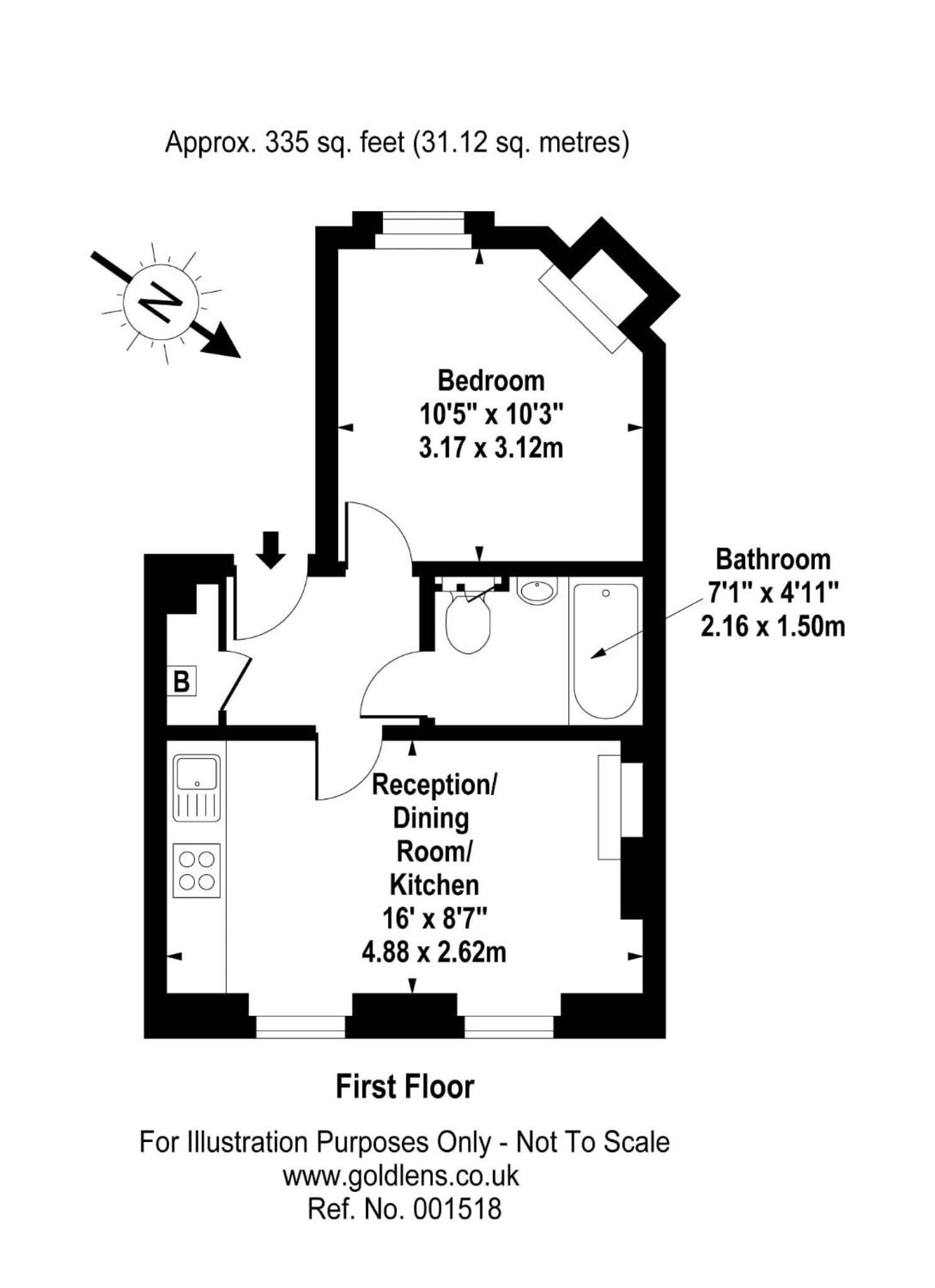 Central Fitzrovia 1-Bed Apartment by Goodge St