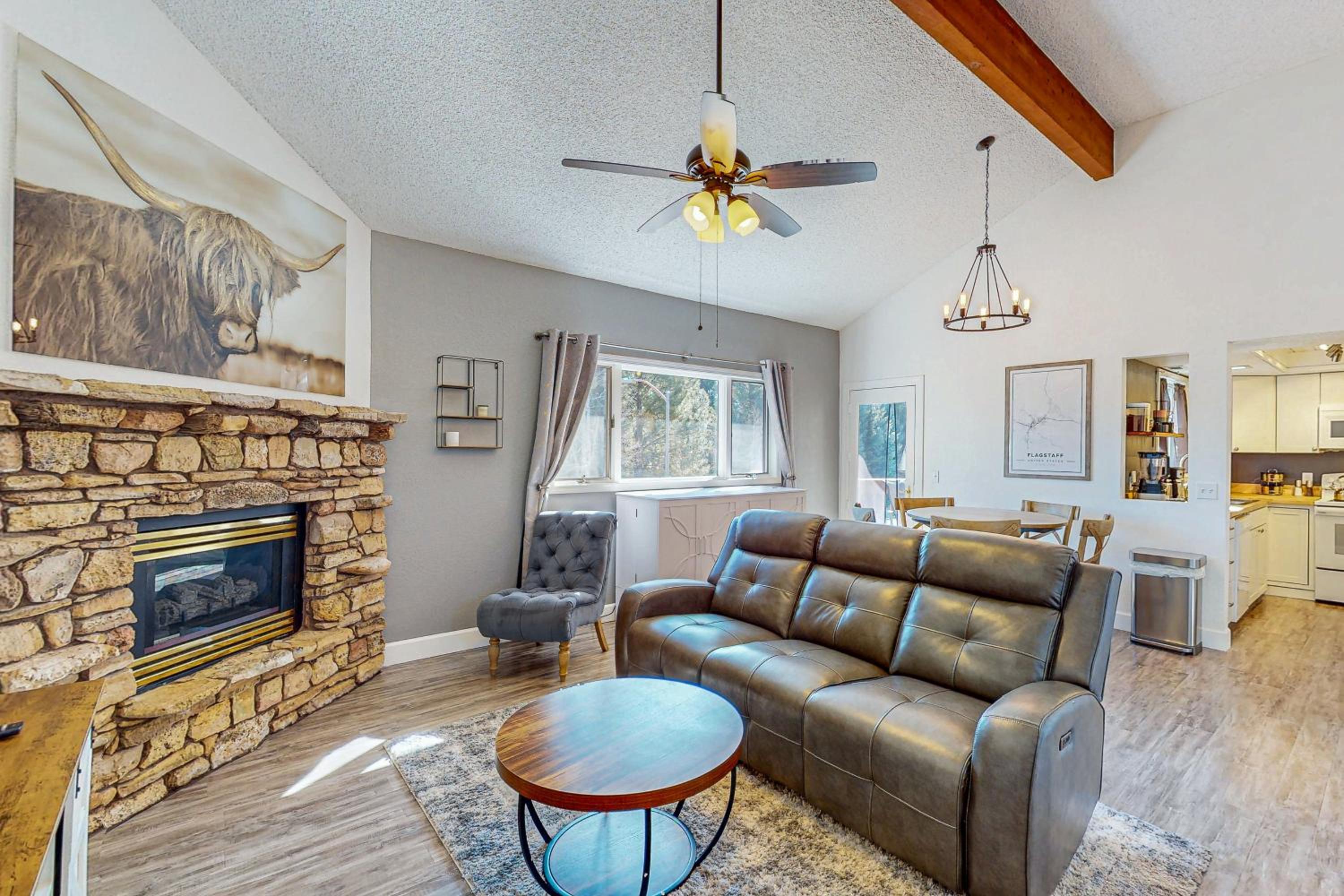 Near Hiking and Biking! Flagstaff Condo with Grill