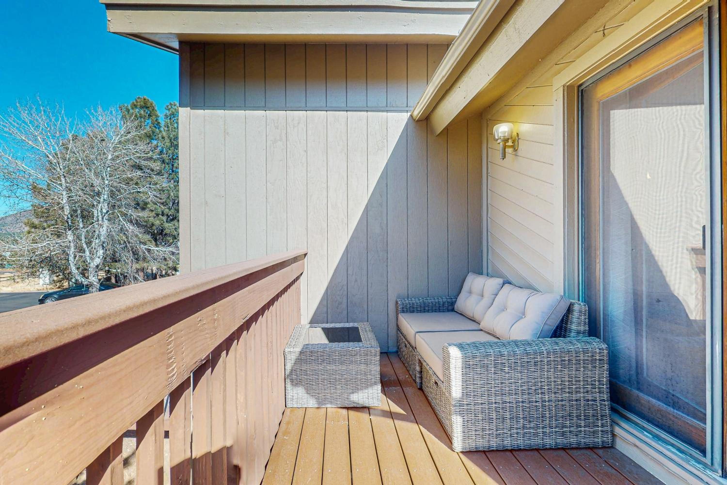 Near Hiking and Biking! Flagstaff Condo with Grill