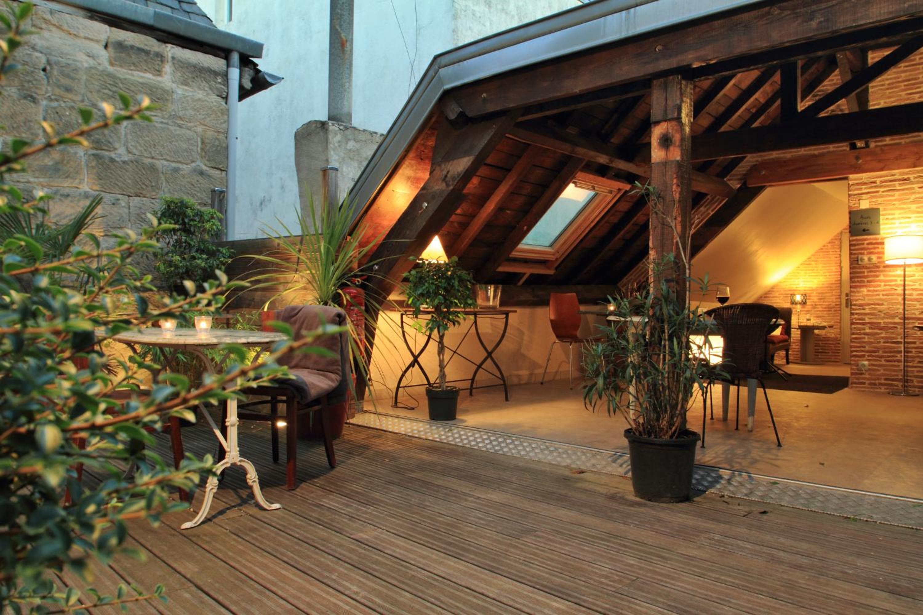 outdoor BBQ area