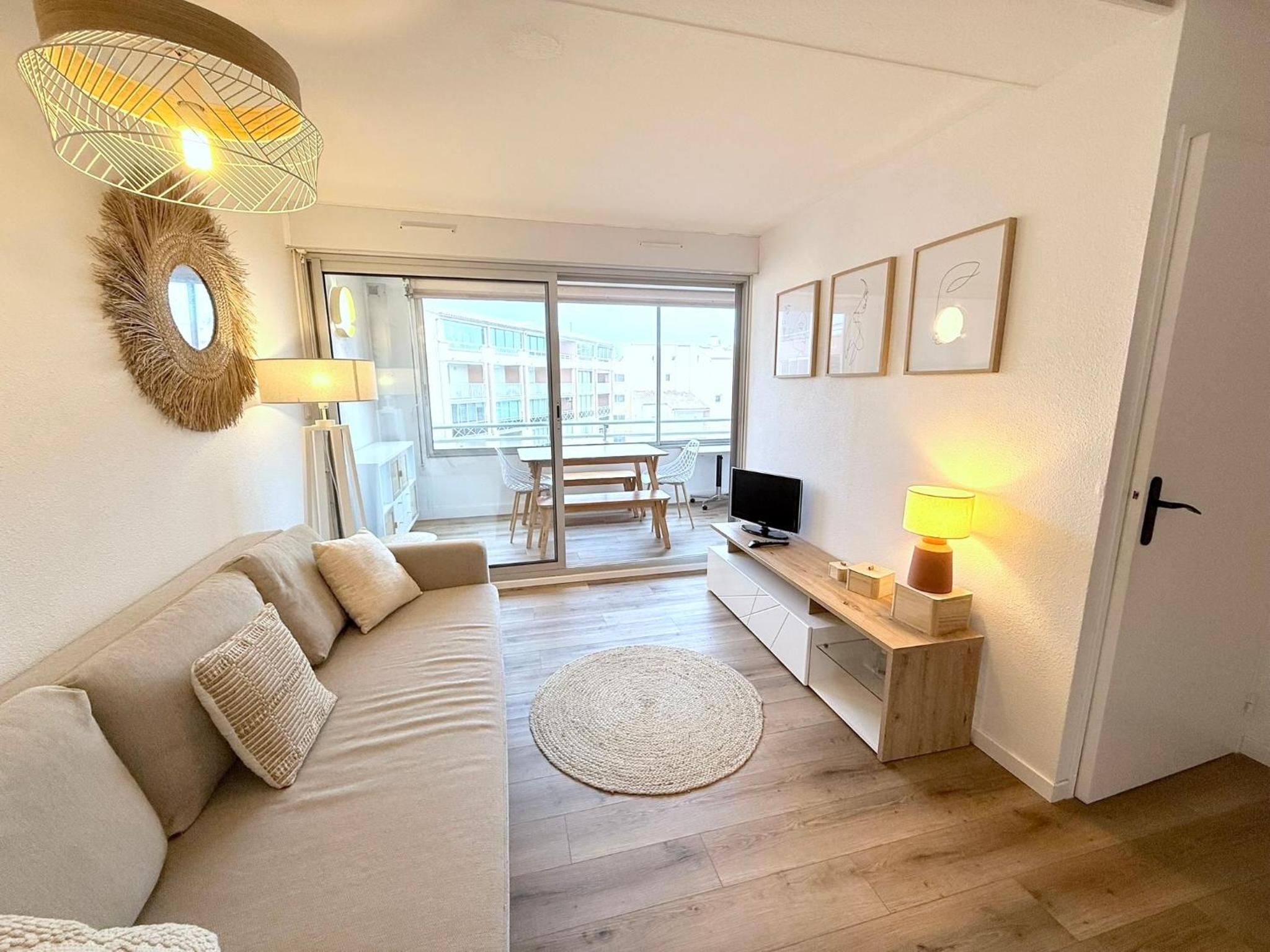 Appart Confort 4-6 Pers Agde,Animaux ok, Plage Richelieu à 150m, Piscine, Parking, Aqualand -