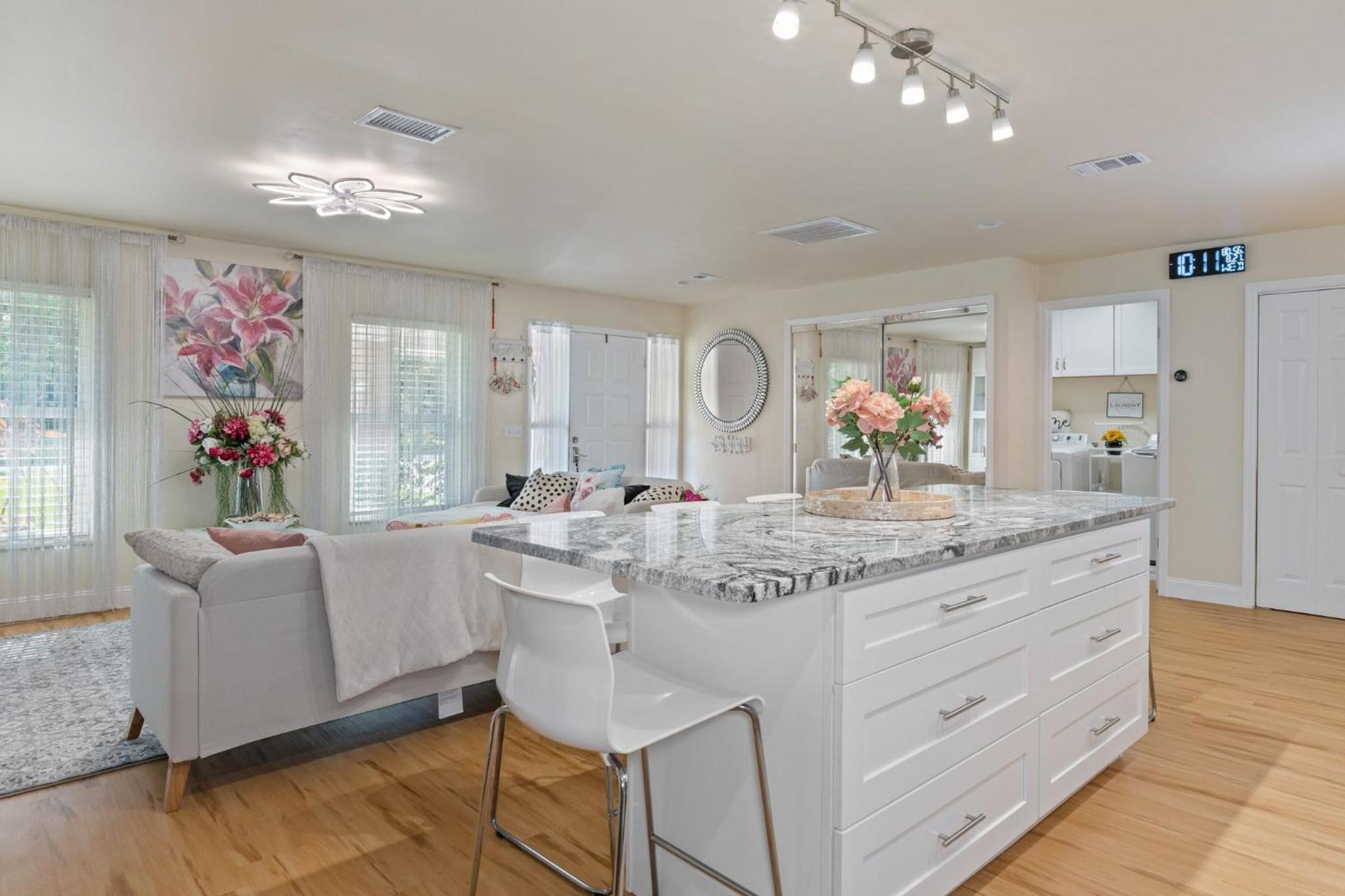 Minutes to boat ramps and beach and private pool!